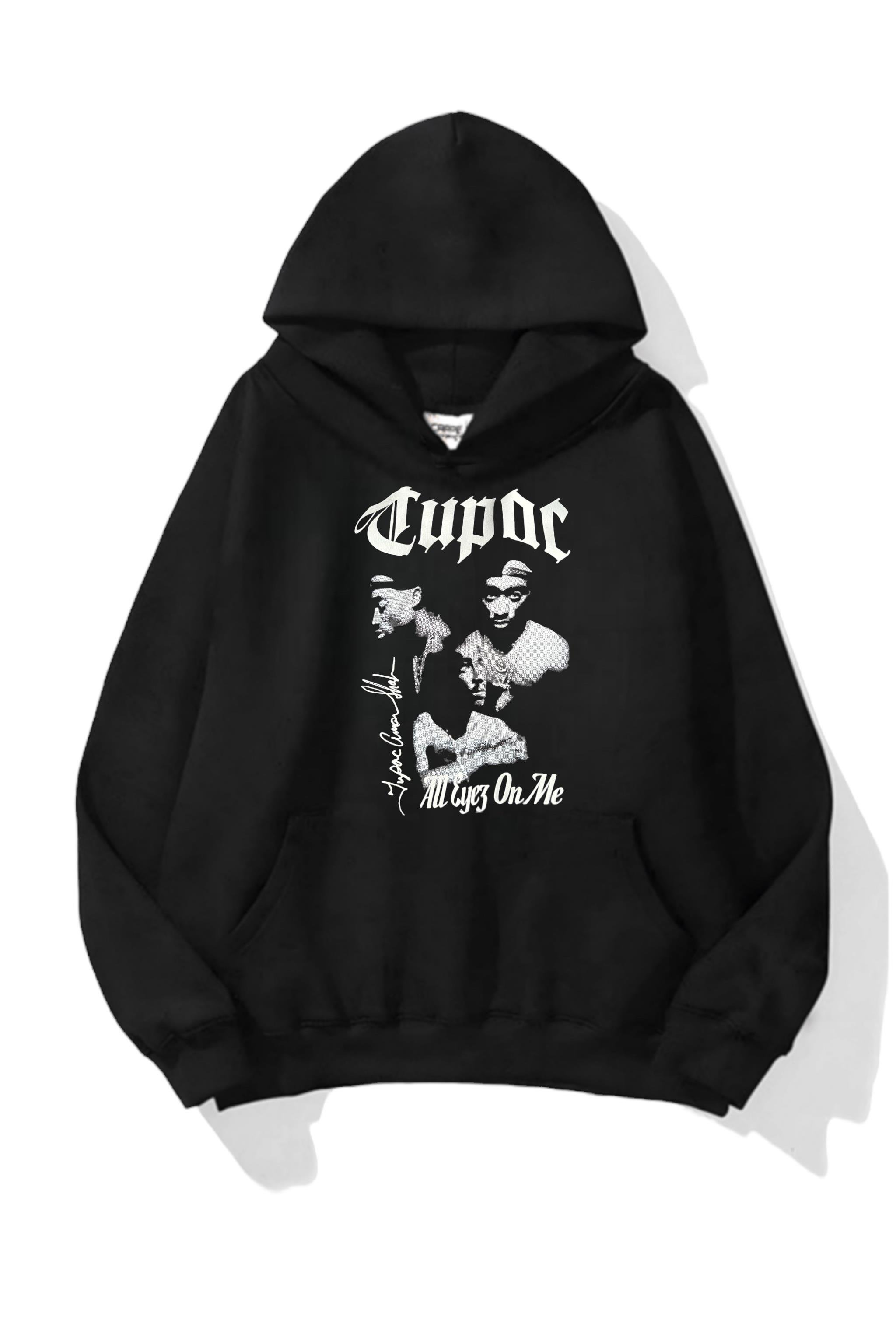 Tupac 3 İplik Oversize Sweatshirt