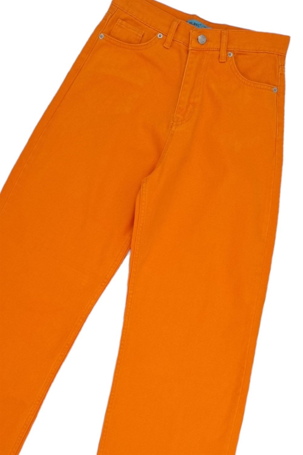 Turuncu Straight Pantolon