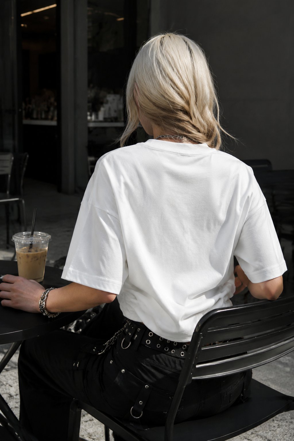White Chekingdom Oversize T-shirt