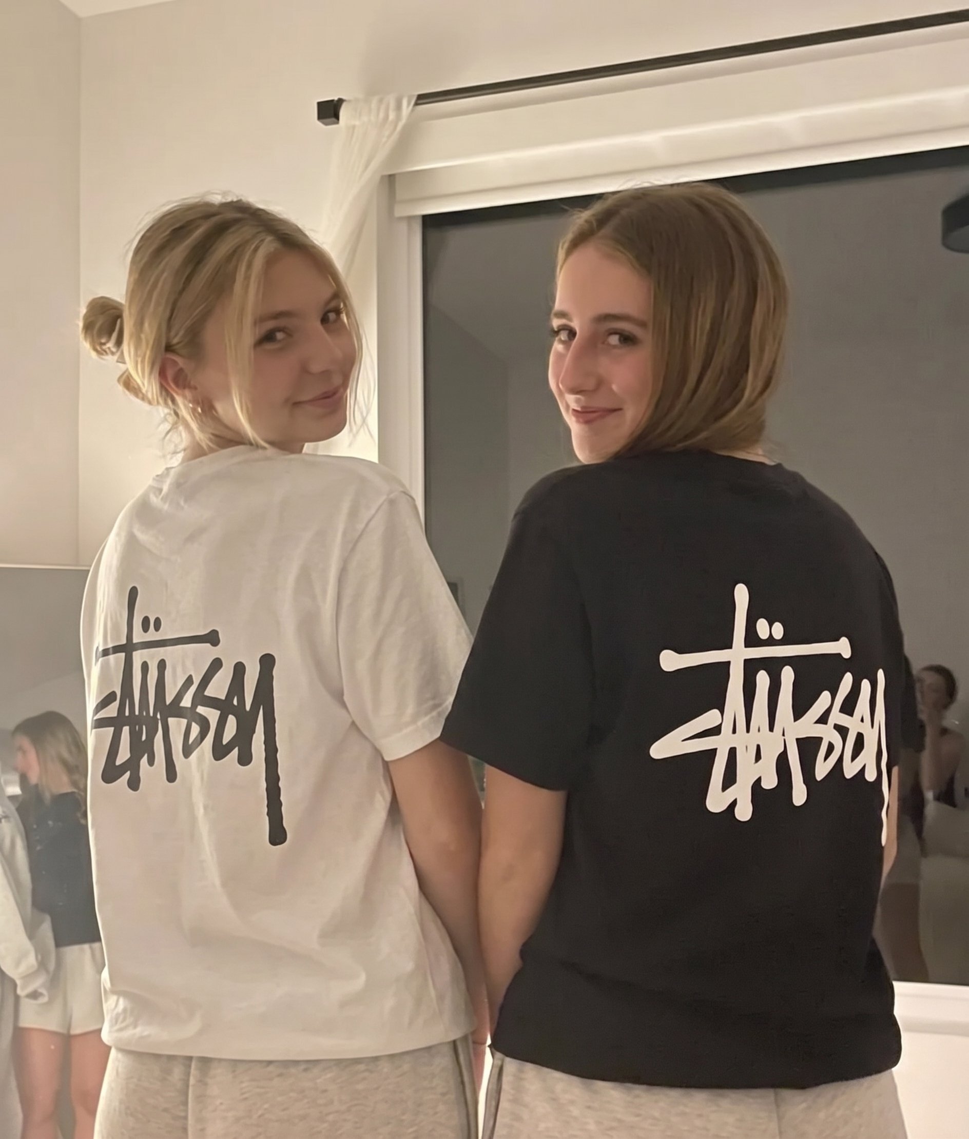 White Sırt Graffiti Logo Oversize T-shirt