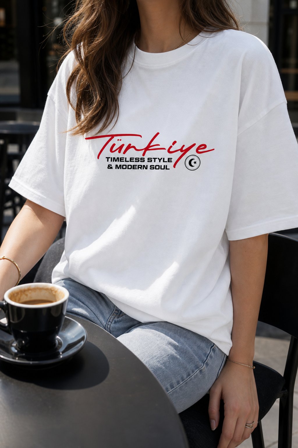 White World Cup Türkiye Oversize T-Shirt