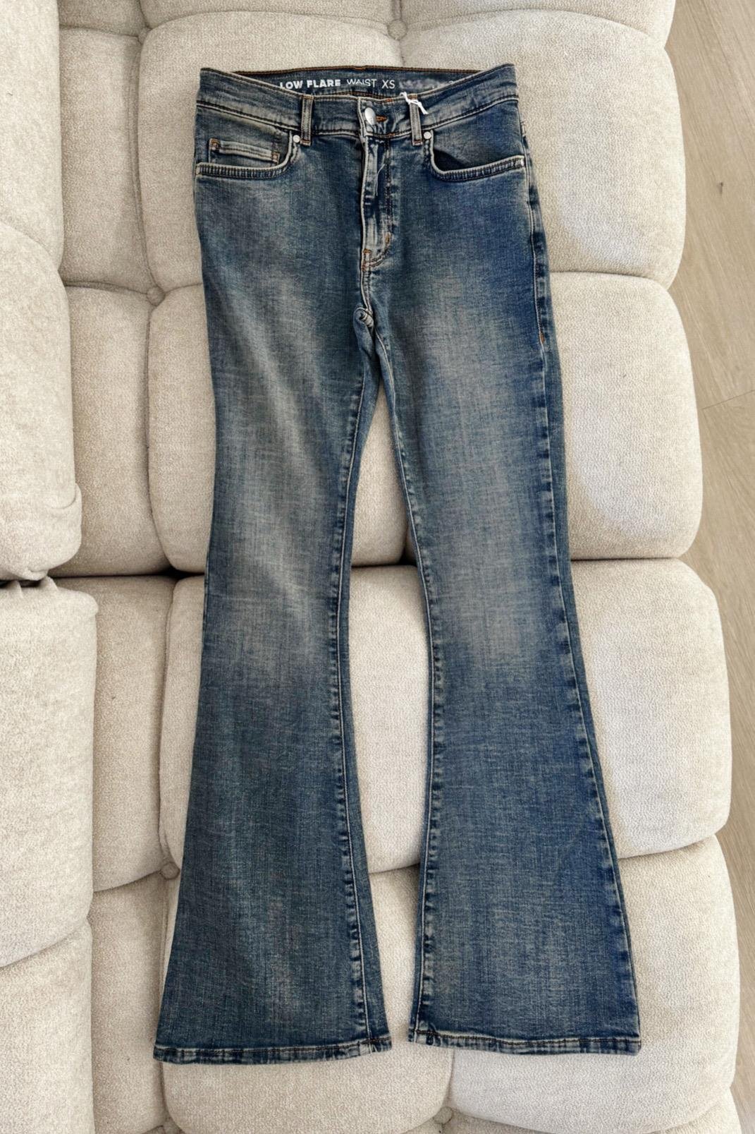 Yıkamalı Flare Pantolon