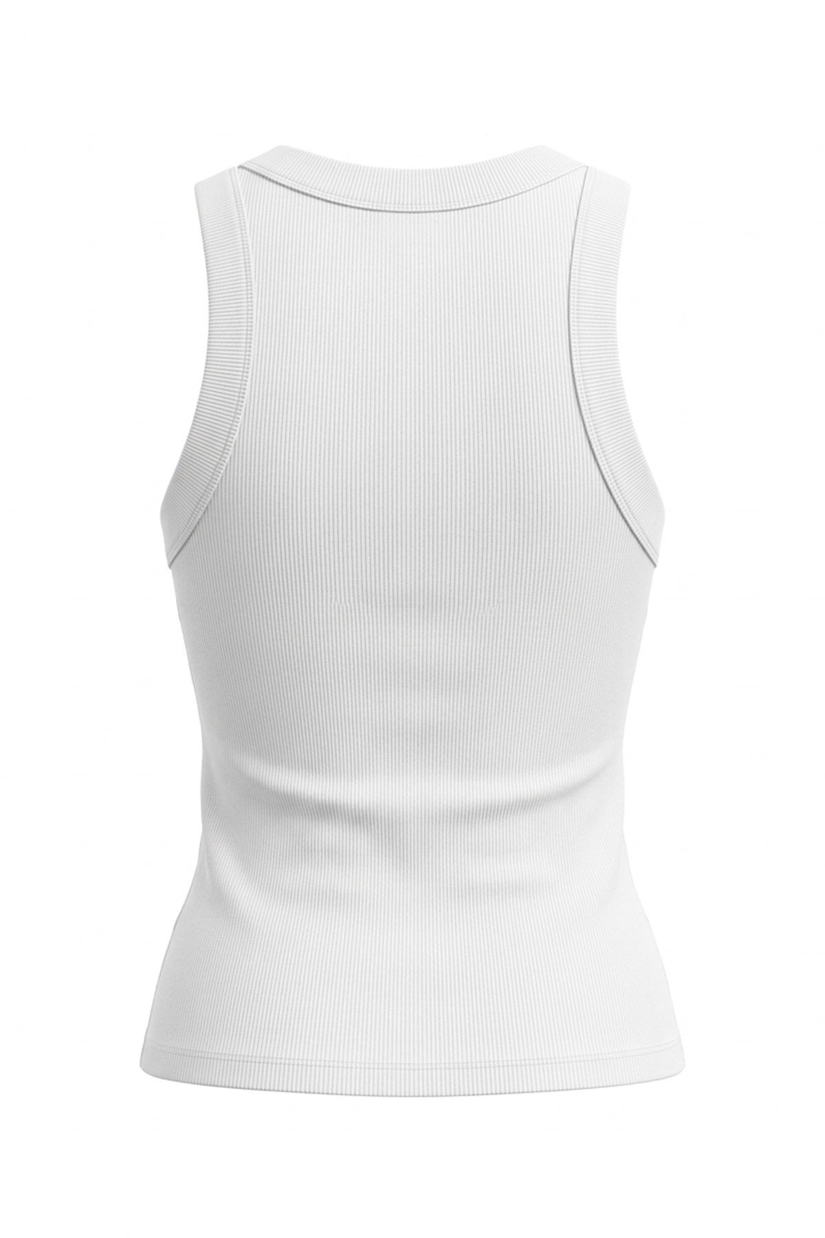 Bisiklet Yaka Premium Kaşkorse Atlet- BEYAZ