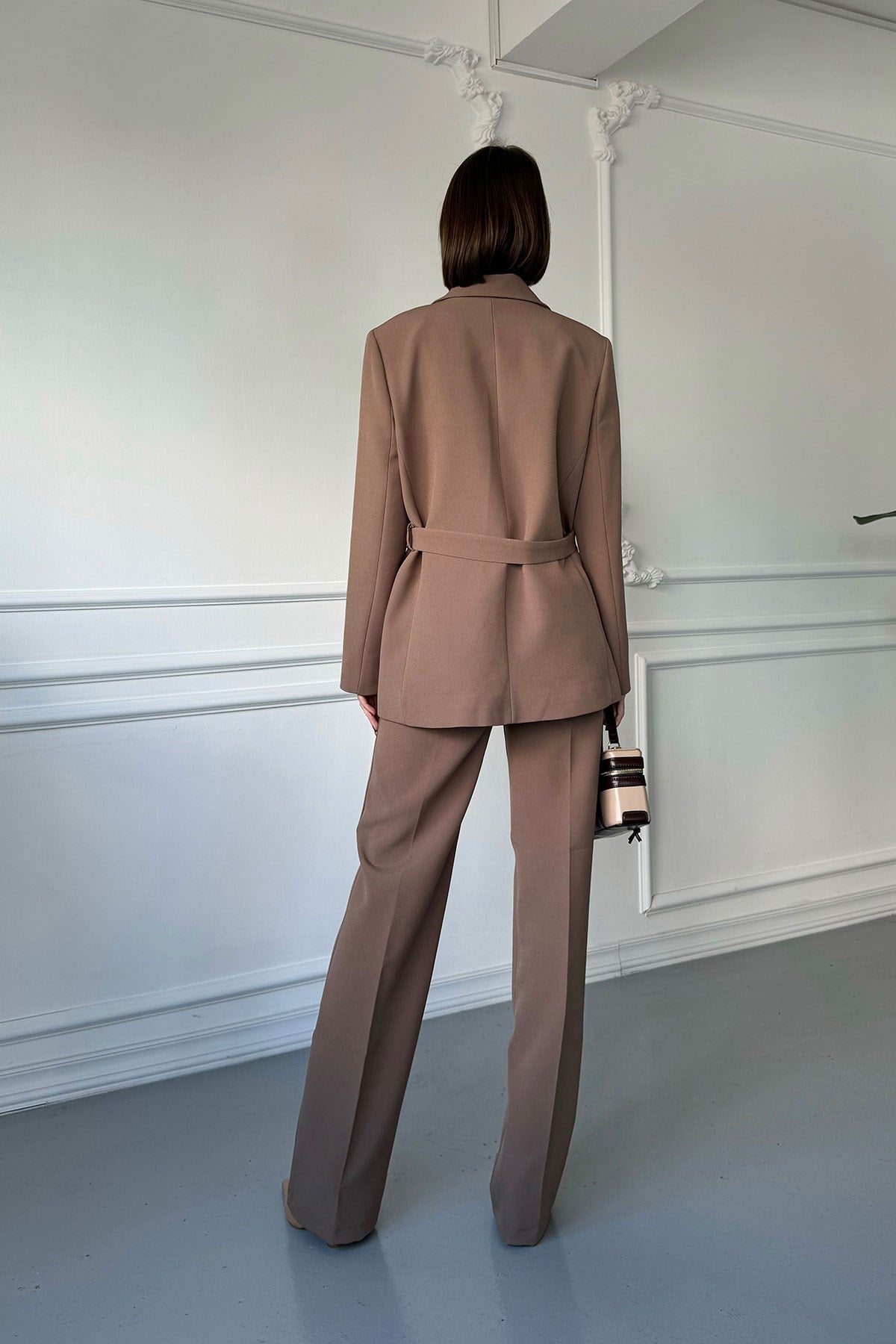 Blazer Kemer Tasarımlı Takım- VİZON