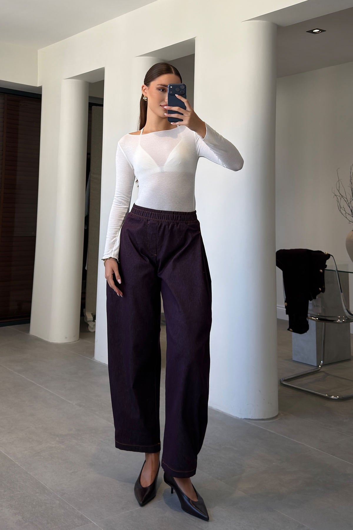 CROP CEKET PANTOLON JEAN TAKIM- MÜRDÜM