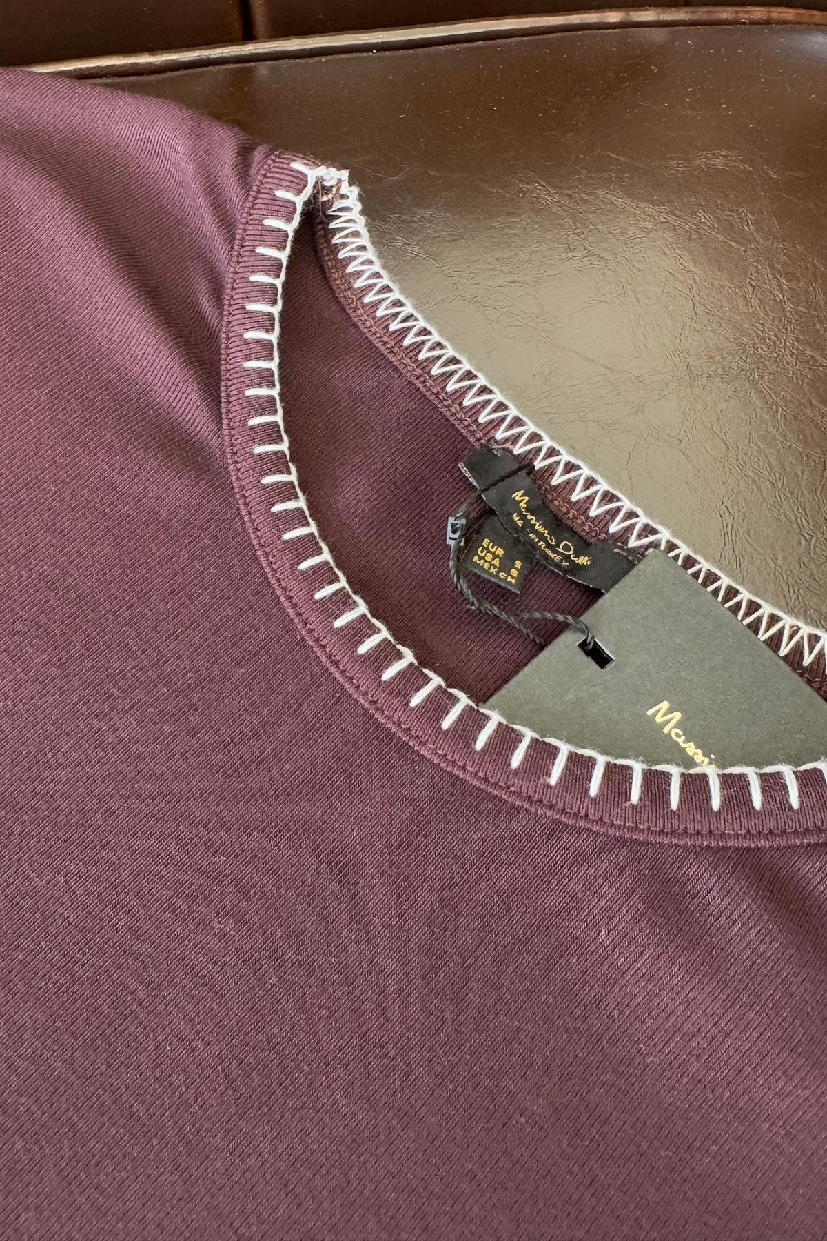 Dikiş Biyeli Premium Orj Tshirt- BORDO