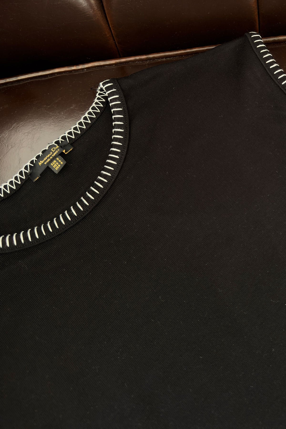 Dikiş Biyeli Premium Orj Tshirt- SİYAH