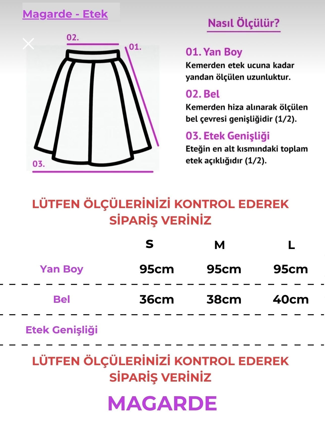 Ekose Desen Verevli Etek- KAHVERENGİ