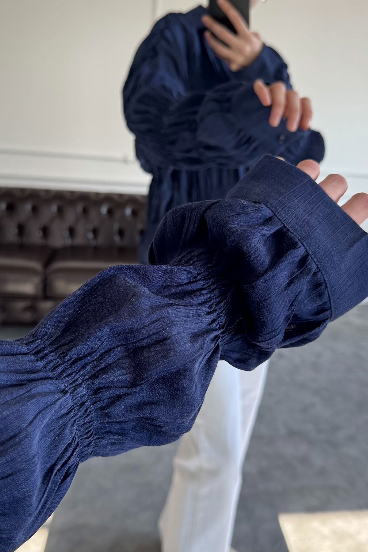 Gipeli Tasarım Gömlek- LACİVERT