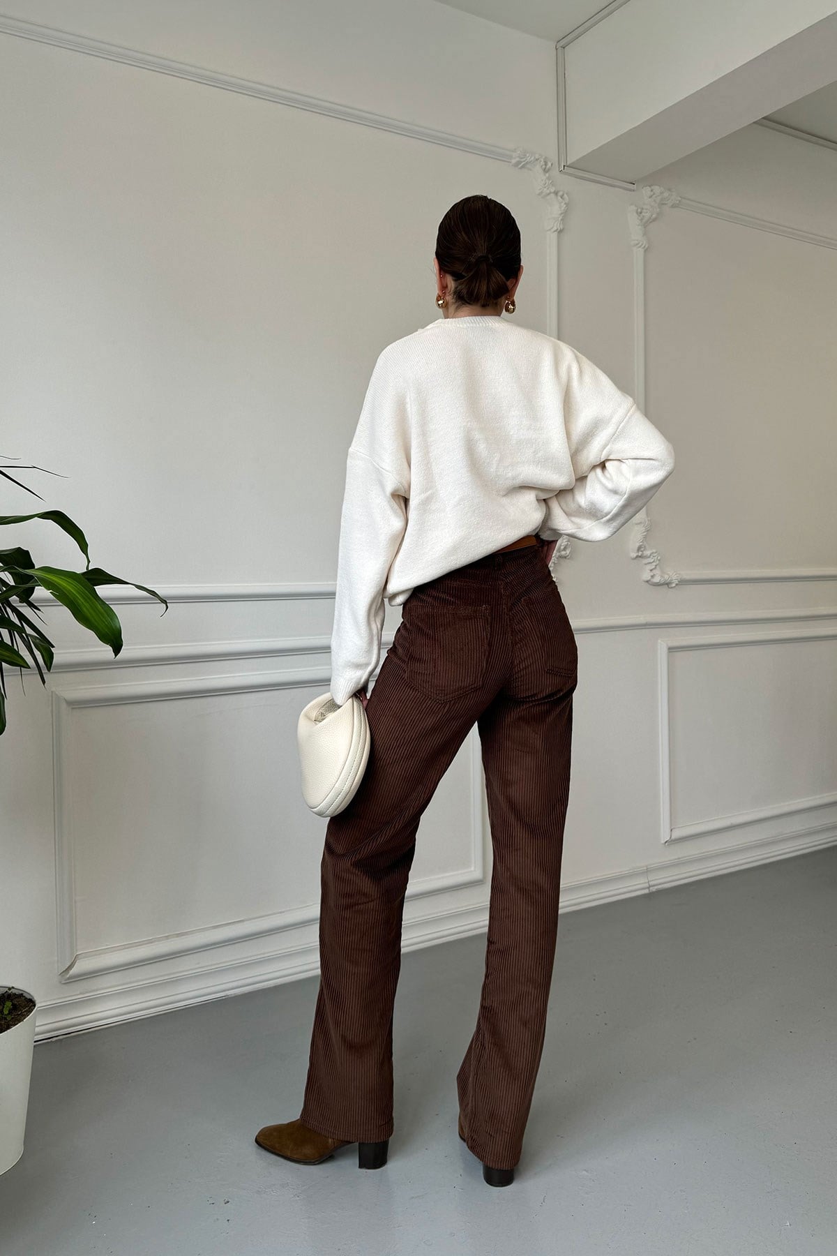 Kadife Premium Pantolon- KAHVERENGİ