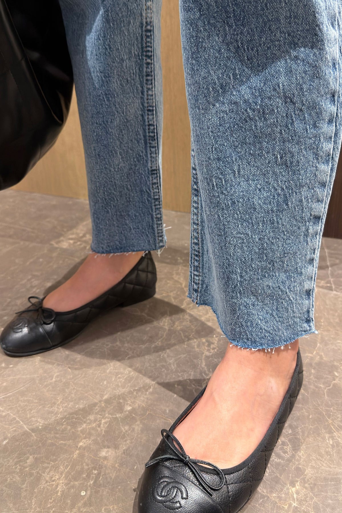 Kesik Paça Boyfit Jean- MAVİ