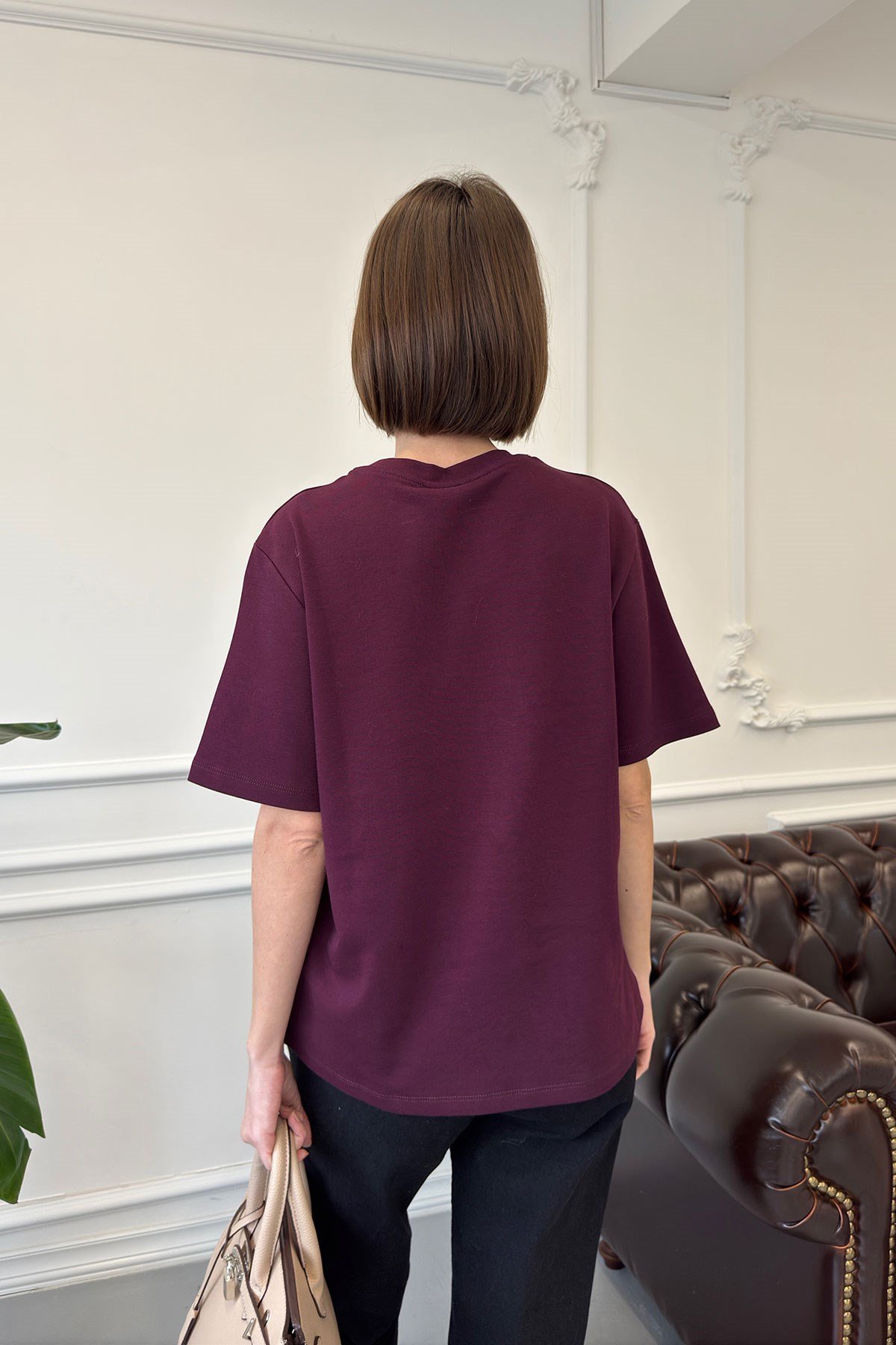 Kısa Kol Basic  T-shirt- KIRMIZI