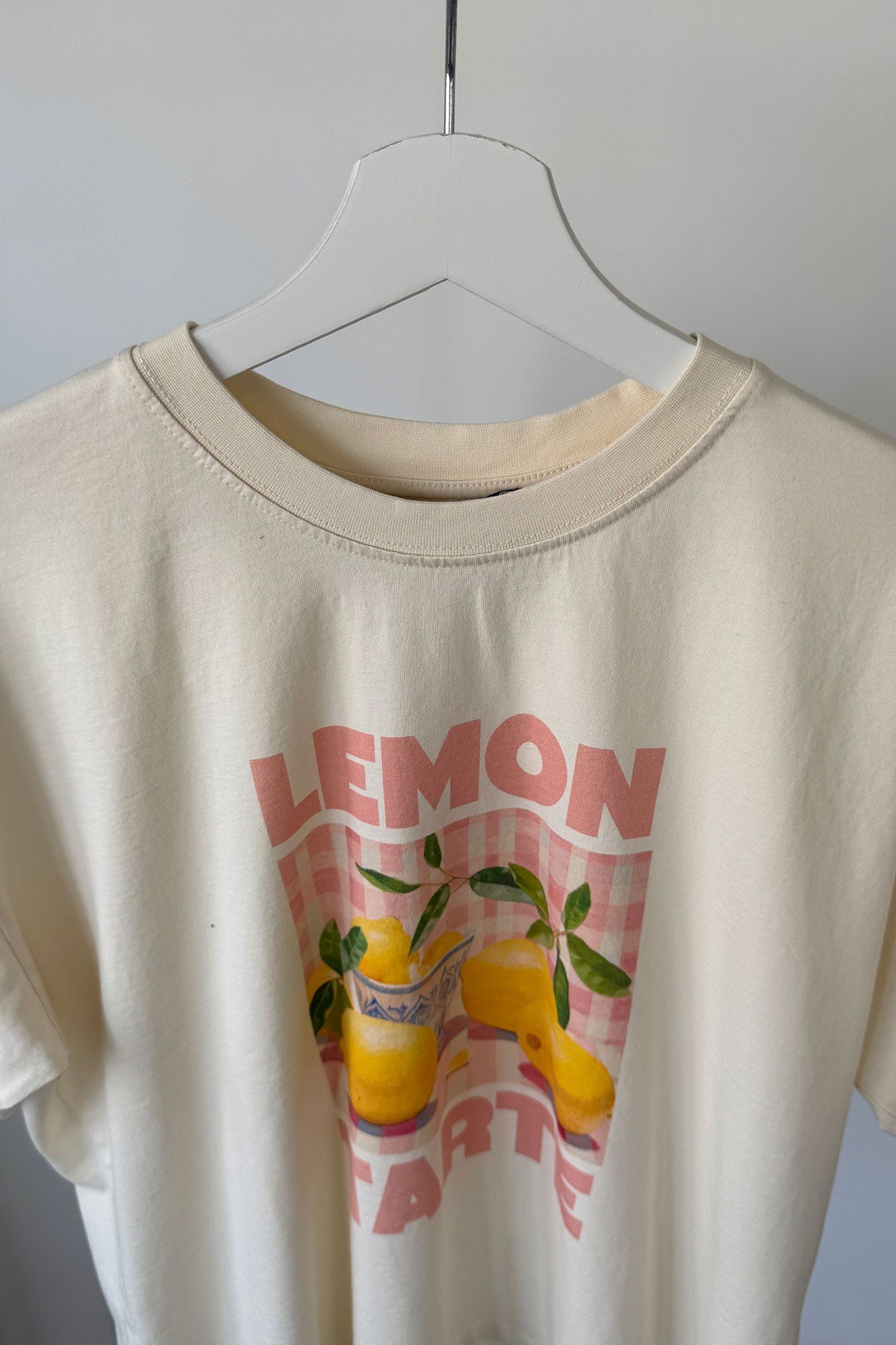 Lemon Baskılı Tshirt- BEJ