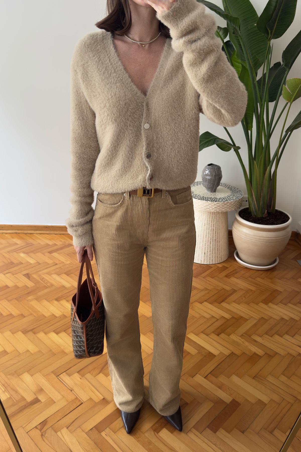 Marka Model Sakallı Premium Hırka- CAMEL