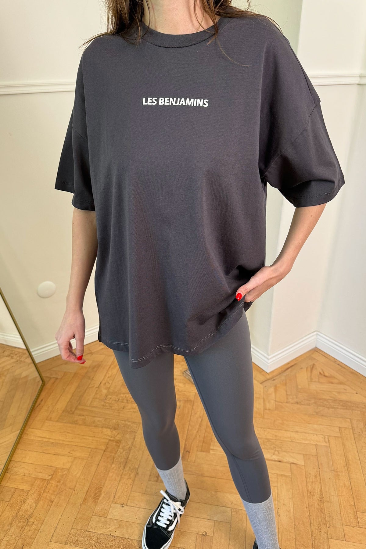 Pamuklu Baskılı Tshirt- GRİ