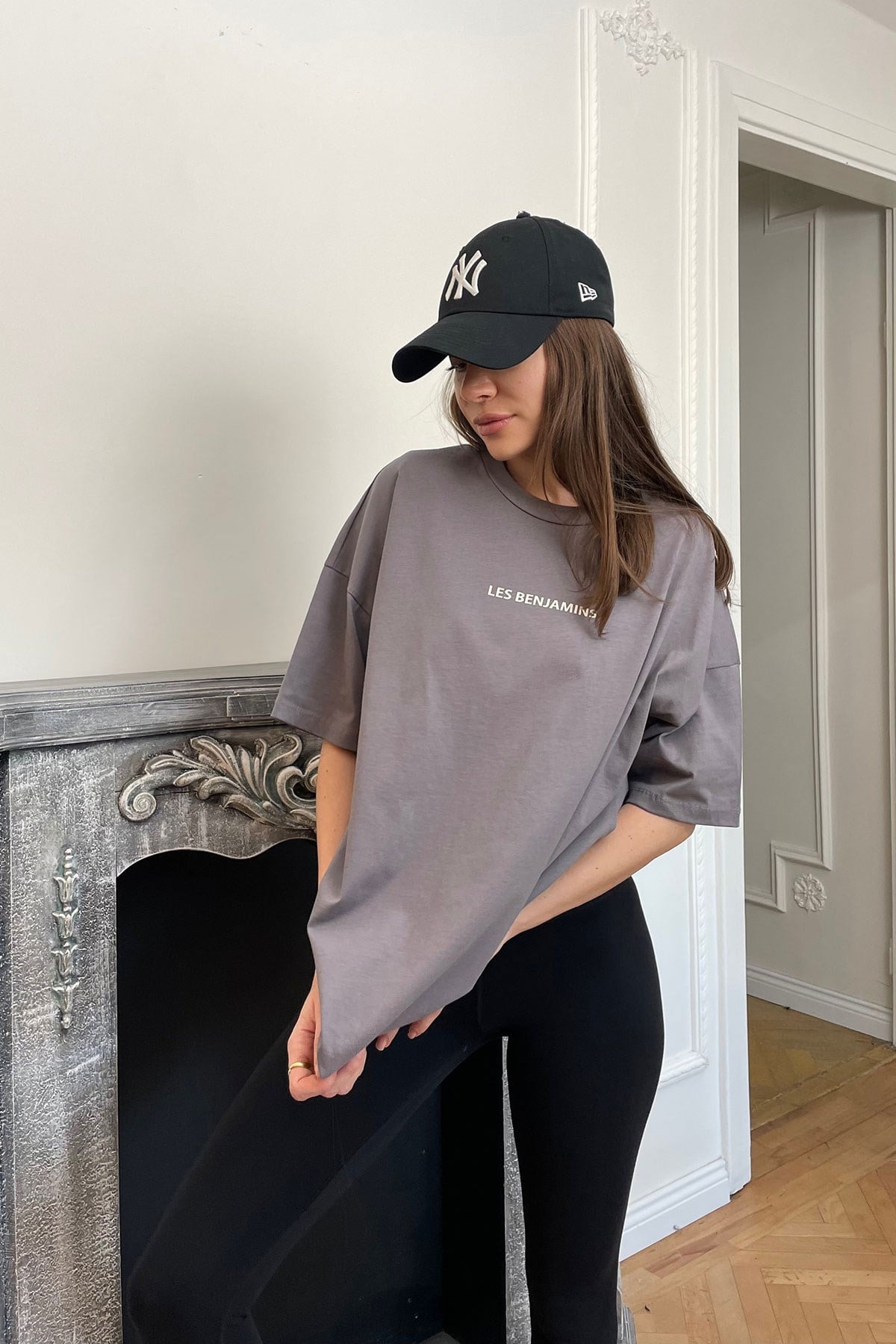 Pamuklu Baskılı Tshirt- GRİ