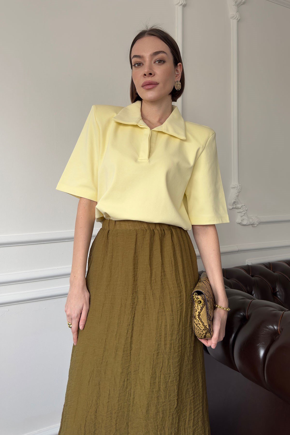Polo Yaka Tshirt- SARI