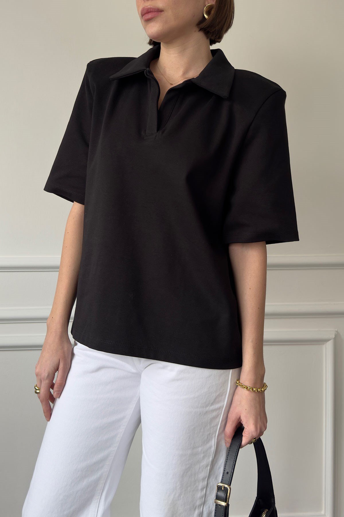 Polo Yaka Tshirt- SİYAH