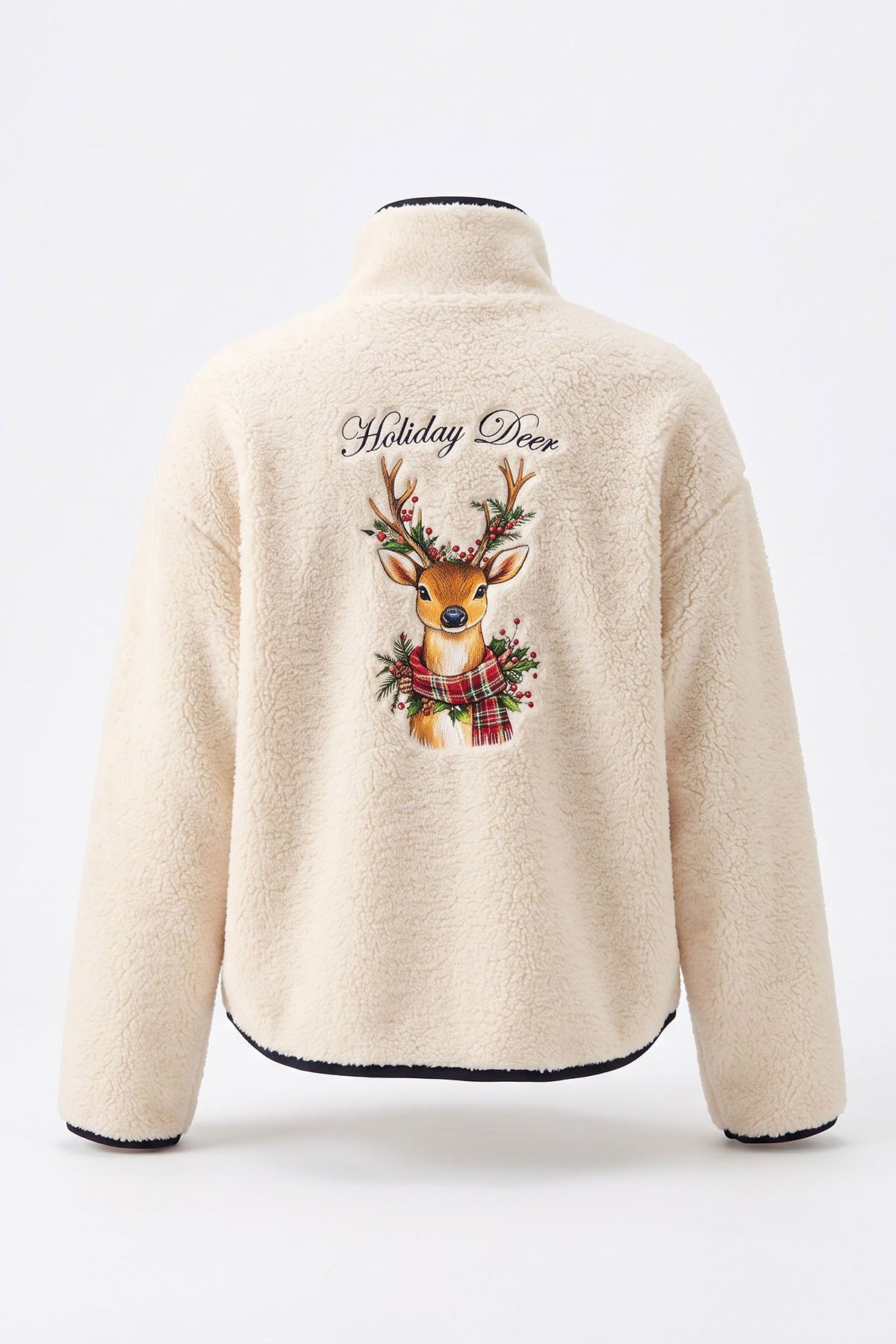 PREMİUM DİK YAKA BAMBİ POLAR- EKRU