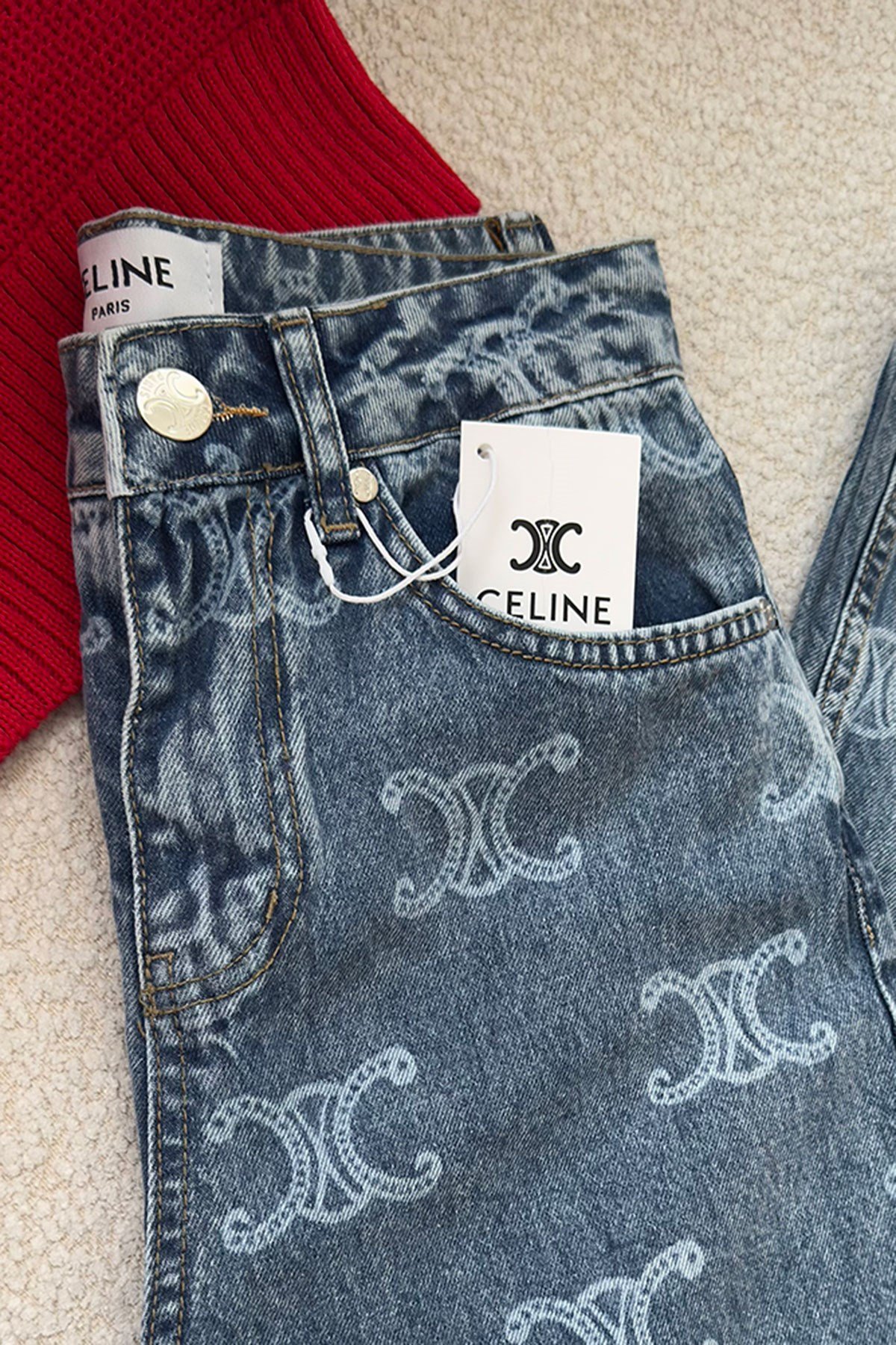 Premium Lazer Detay Jean- MAVİ
