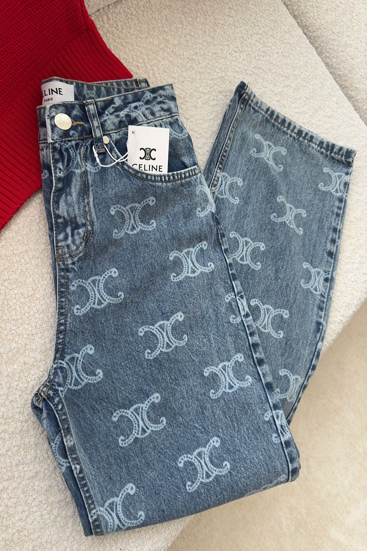 Premium Lazer Detay Jean- MAVİ