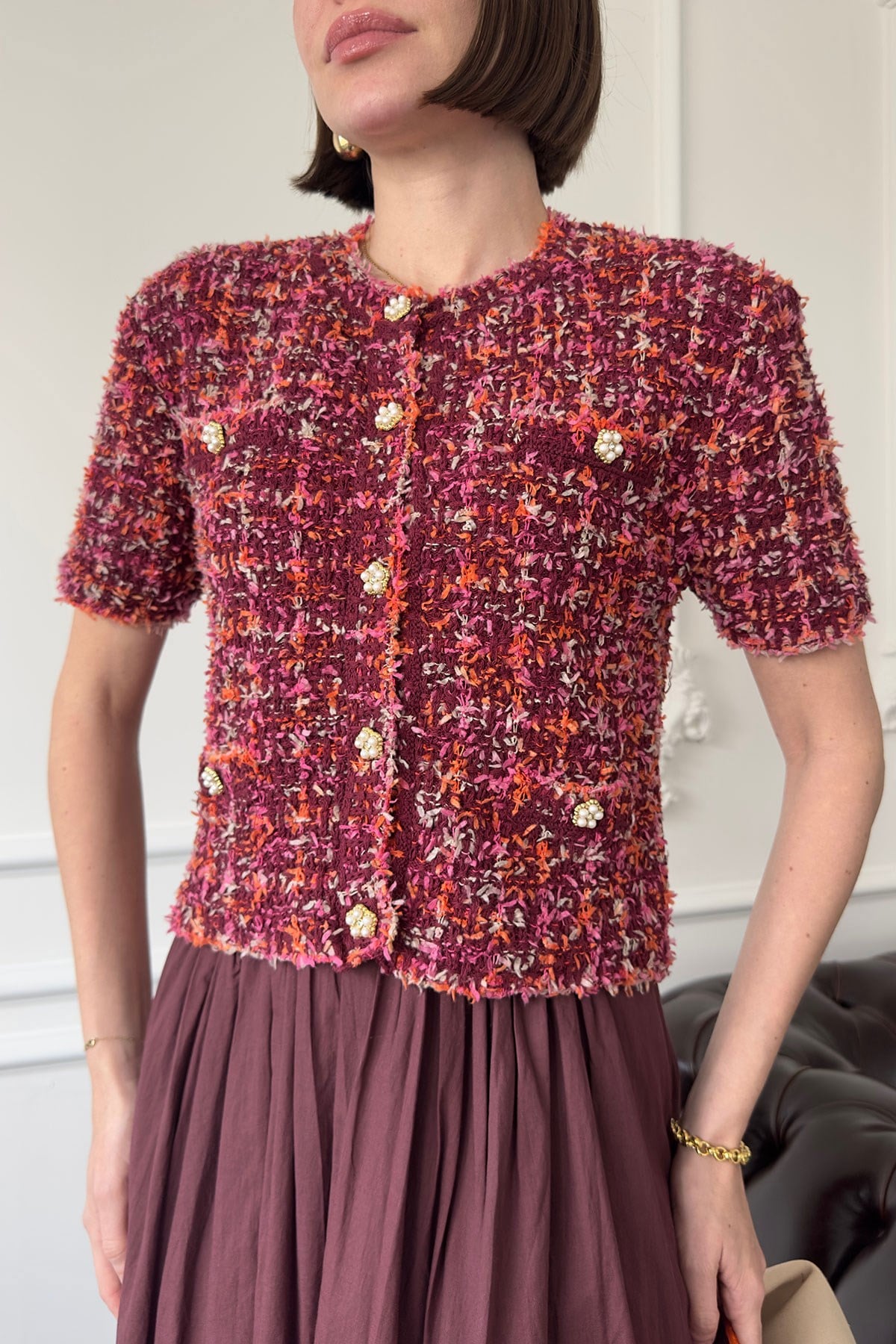 Tüvit Premium Ceket- BORDO