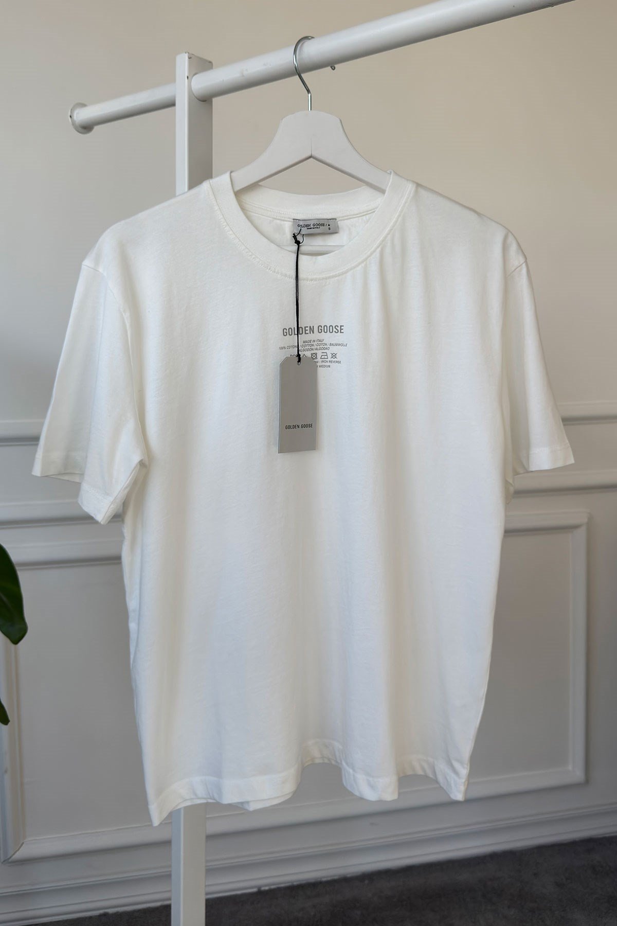 Yazı Baskılı Nakış Detay Tshirt- EKRU