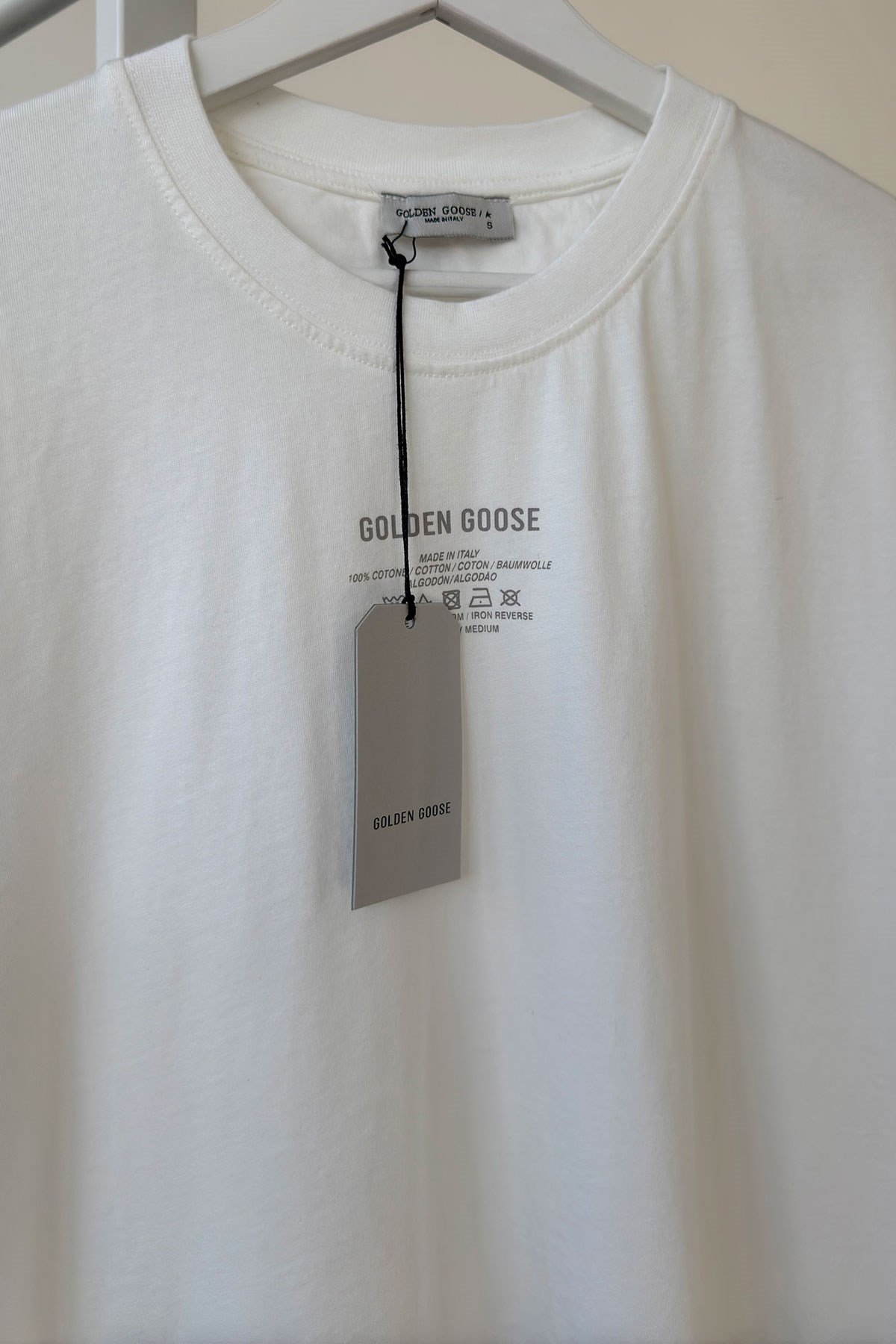 Yazı Baskılı Nakış Detay Tshirt- EKRU
