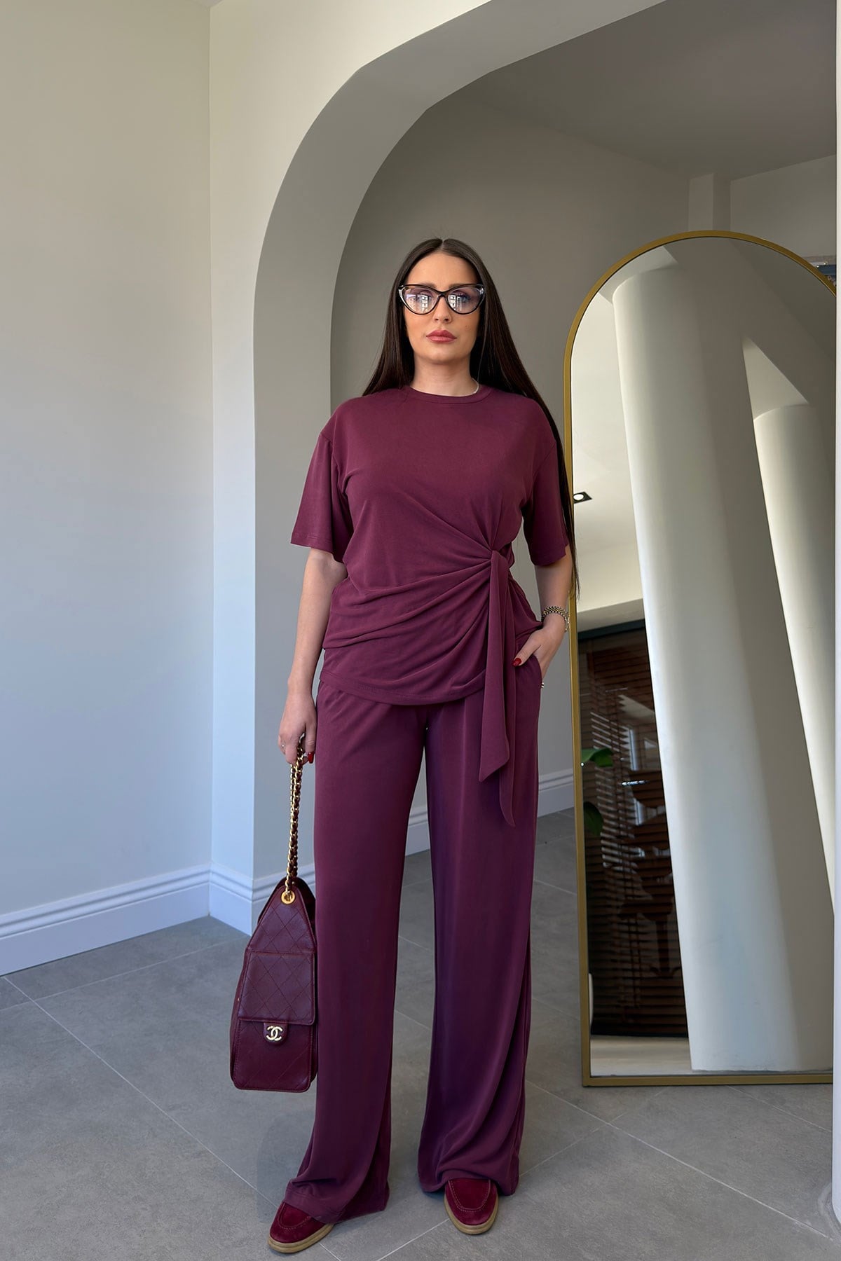 Yeni Sezon Bağlama Detaylı Premium Takım- BORDO