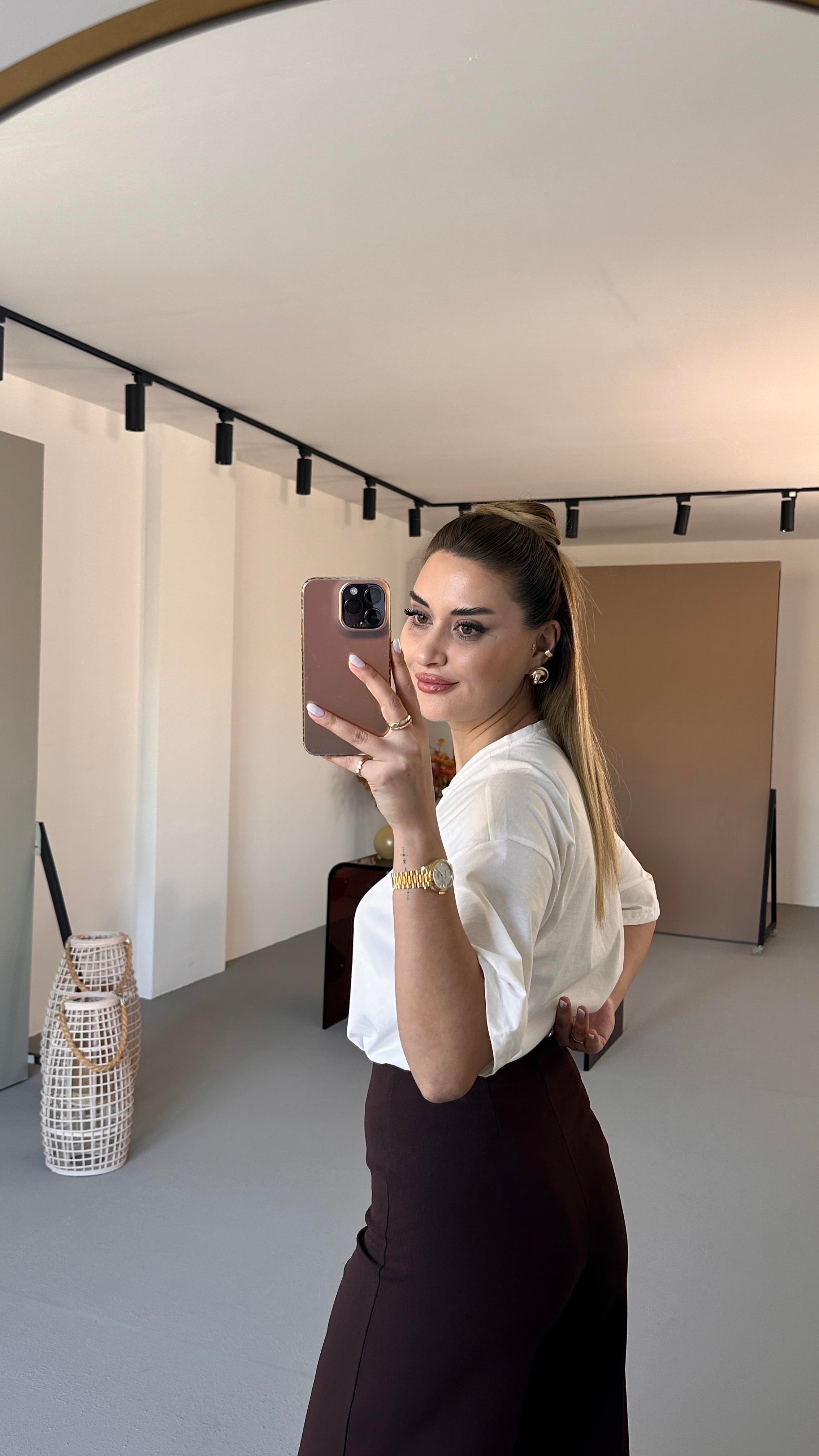 Comfortlux Likralı Kahve Bol Pantolon