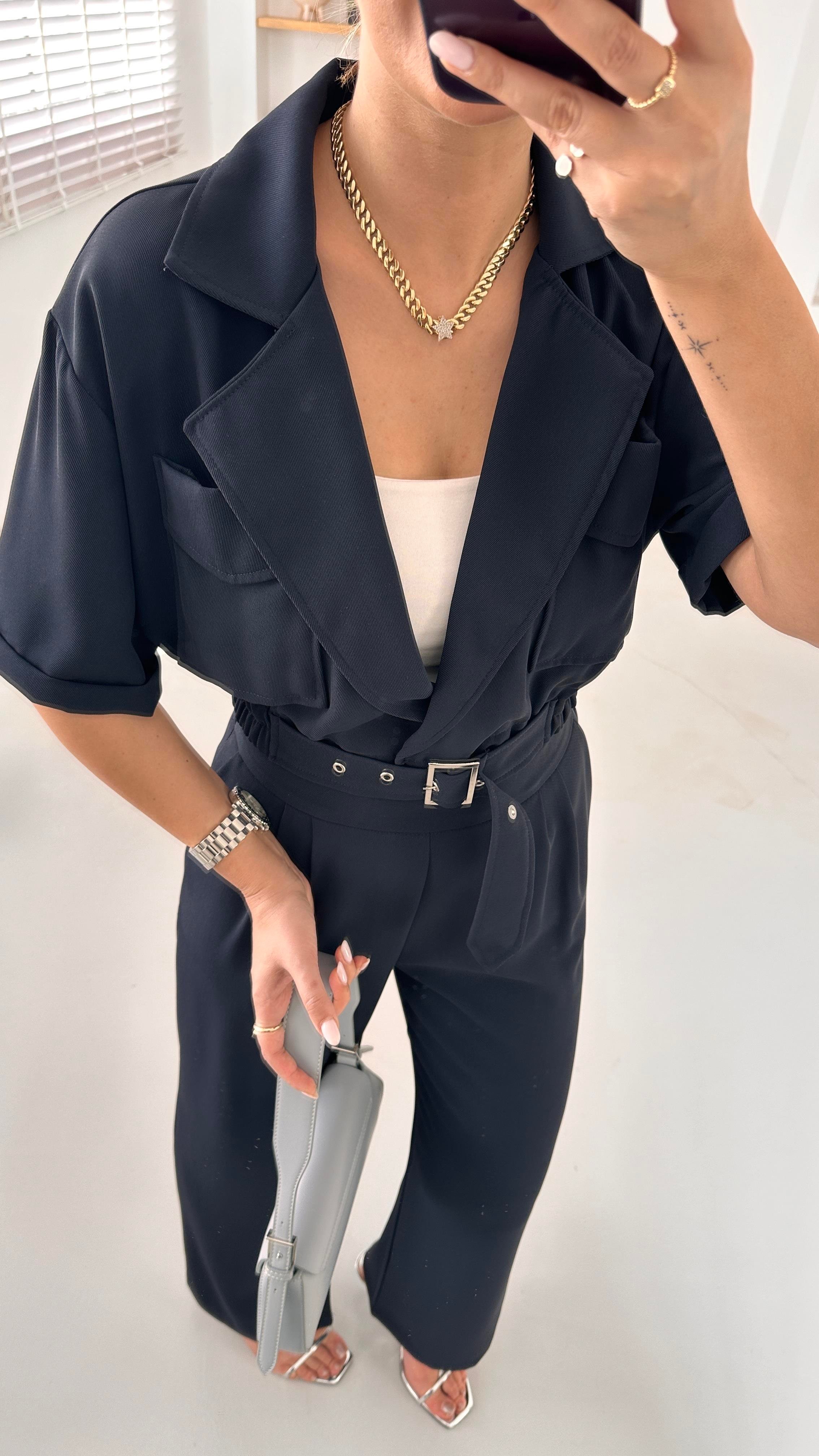 Premium Seri Ceket Pantolon Lacivert Takım