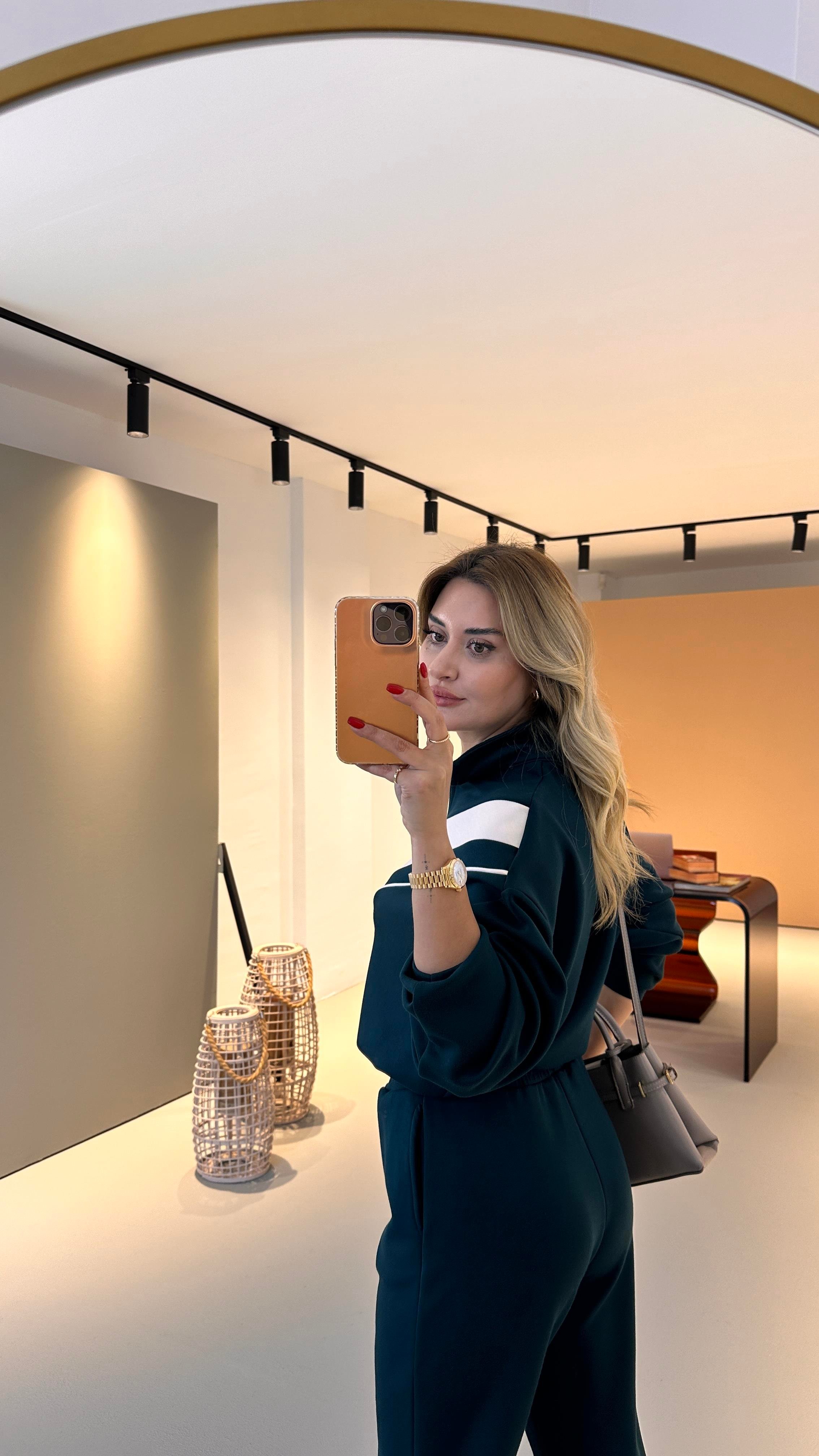 Premium Seri Garnili Lacivert Modal Takım
