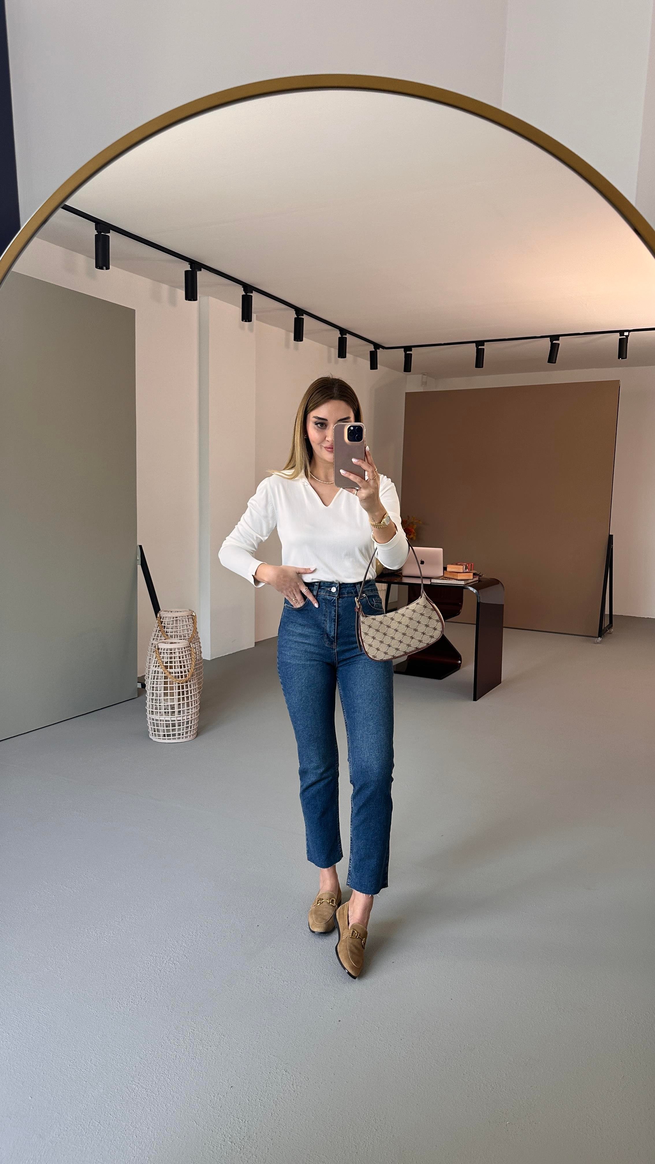 Premium Seri Kesik Paça Vintage Boyfit Jean