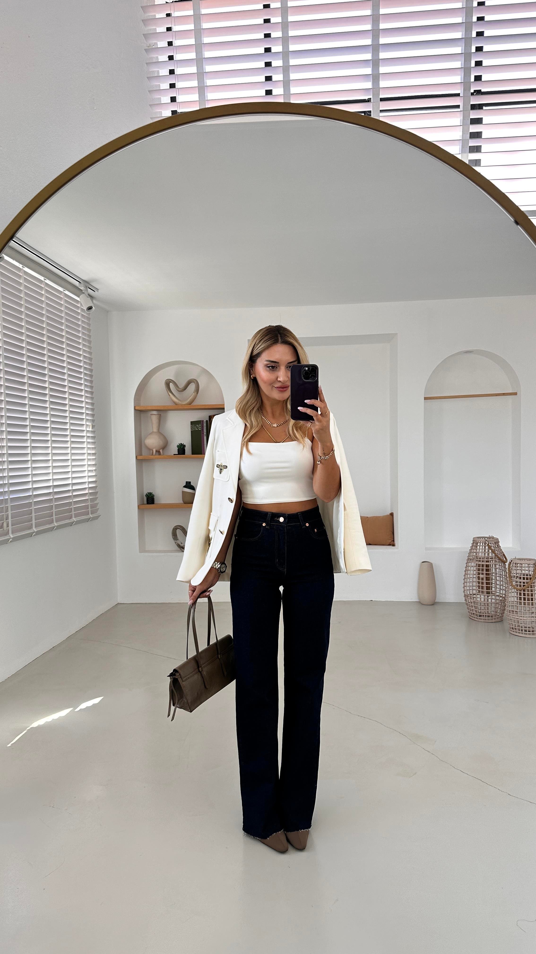 Premium Seri Lacivert Straight Fit Jean