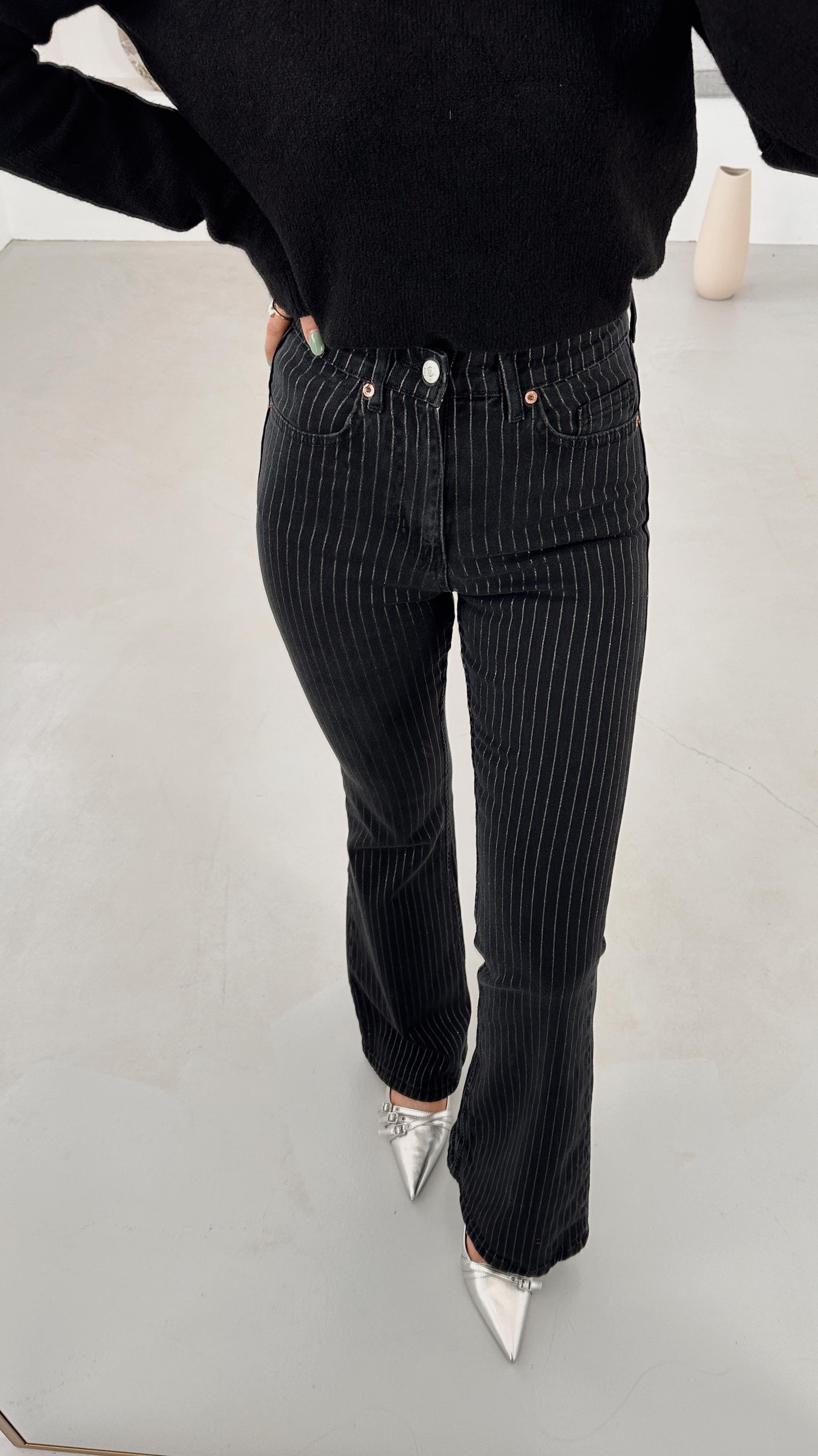 Premium Seri Sim Şeritli Füme İspanyol Jean