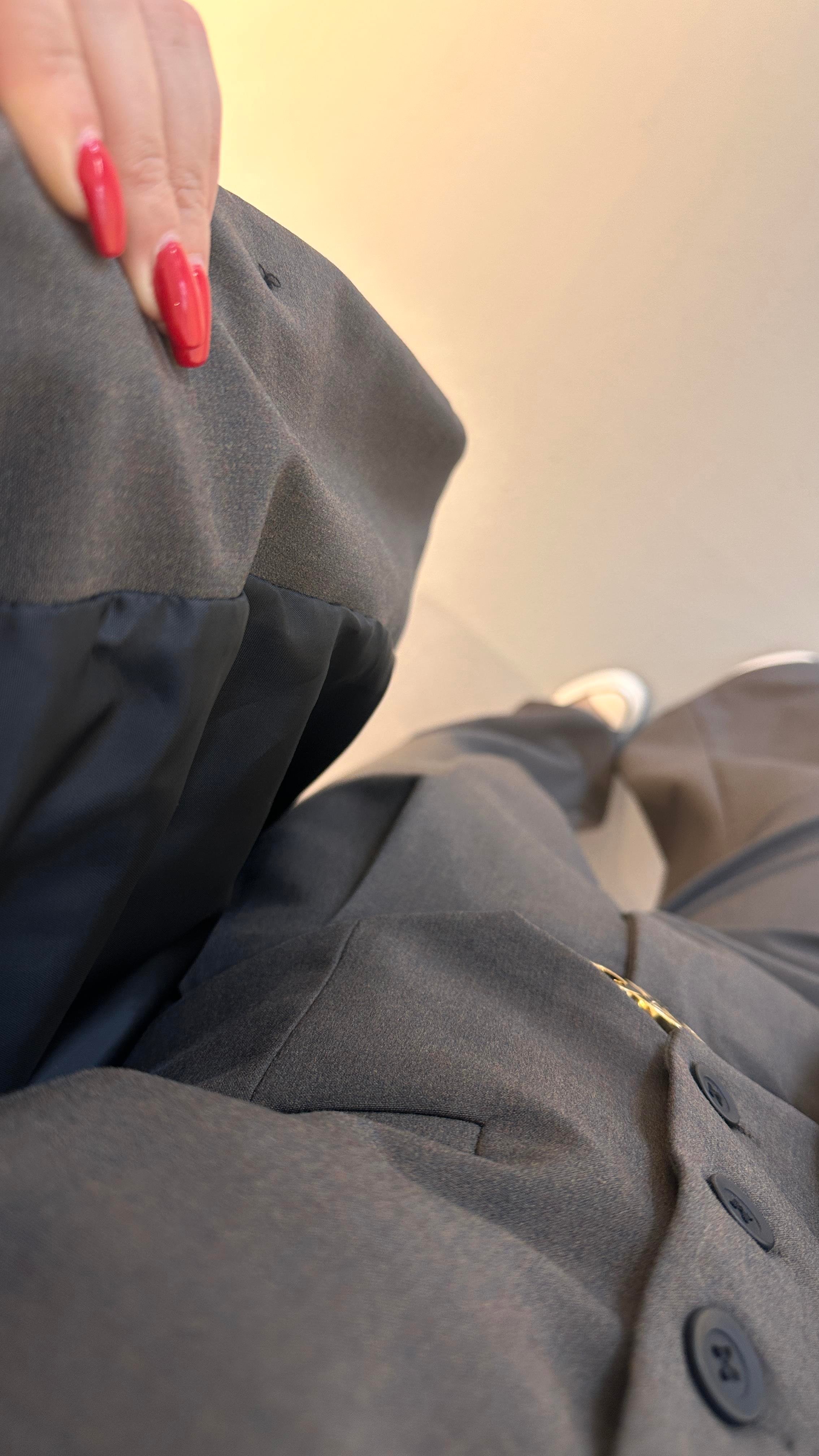 Premium Seri Tek Düğme Detay Maskülen Kahve Blazer