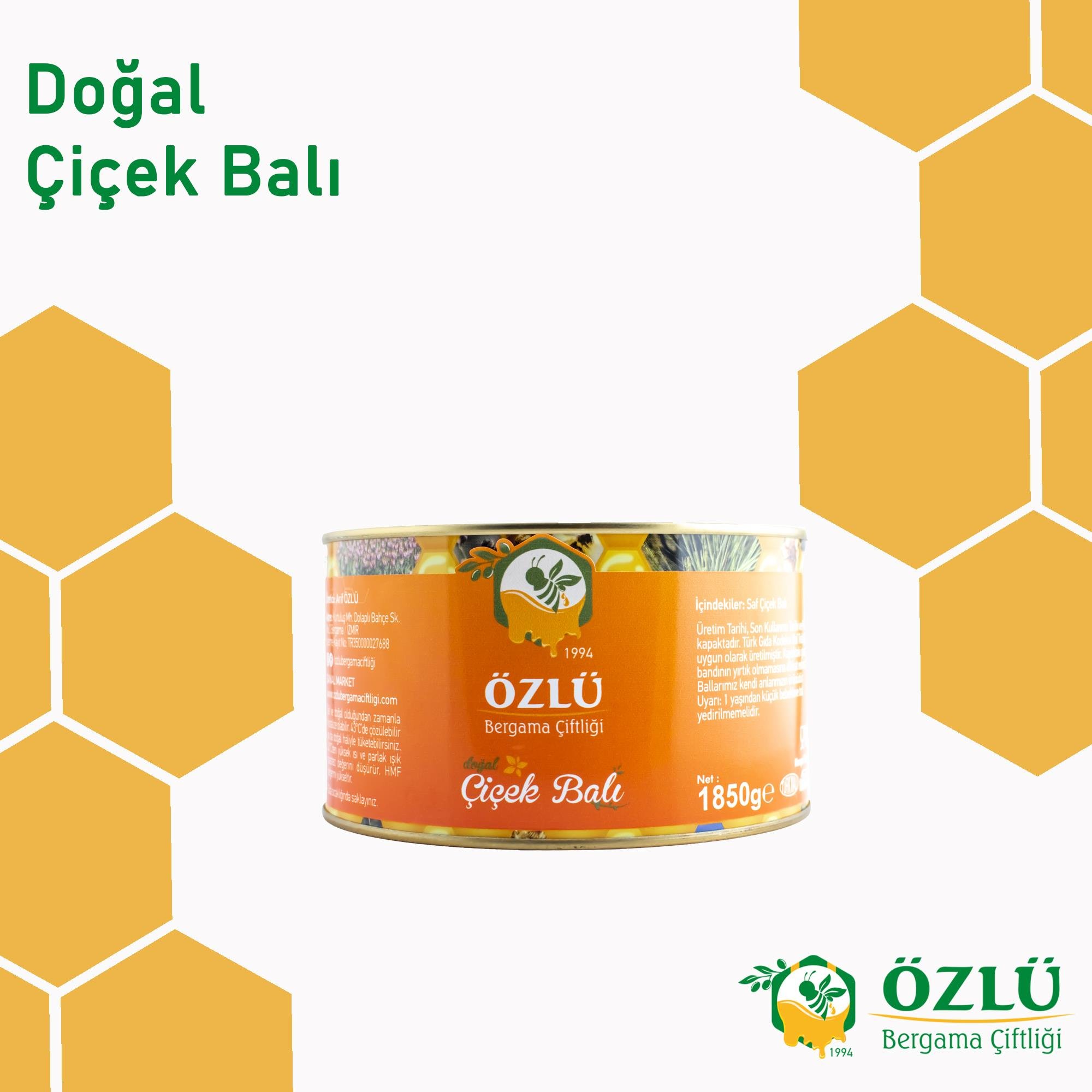 Çiçek Balı 1850 G Teneke