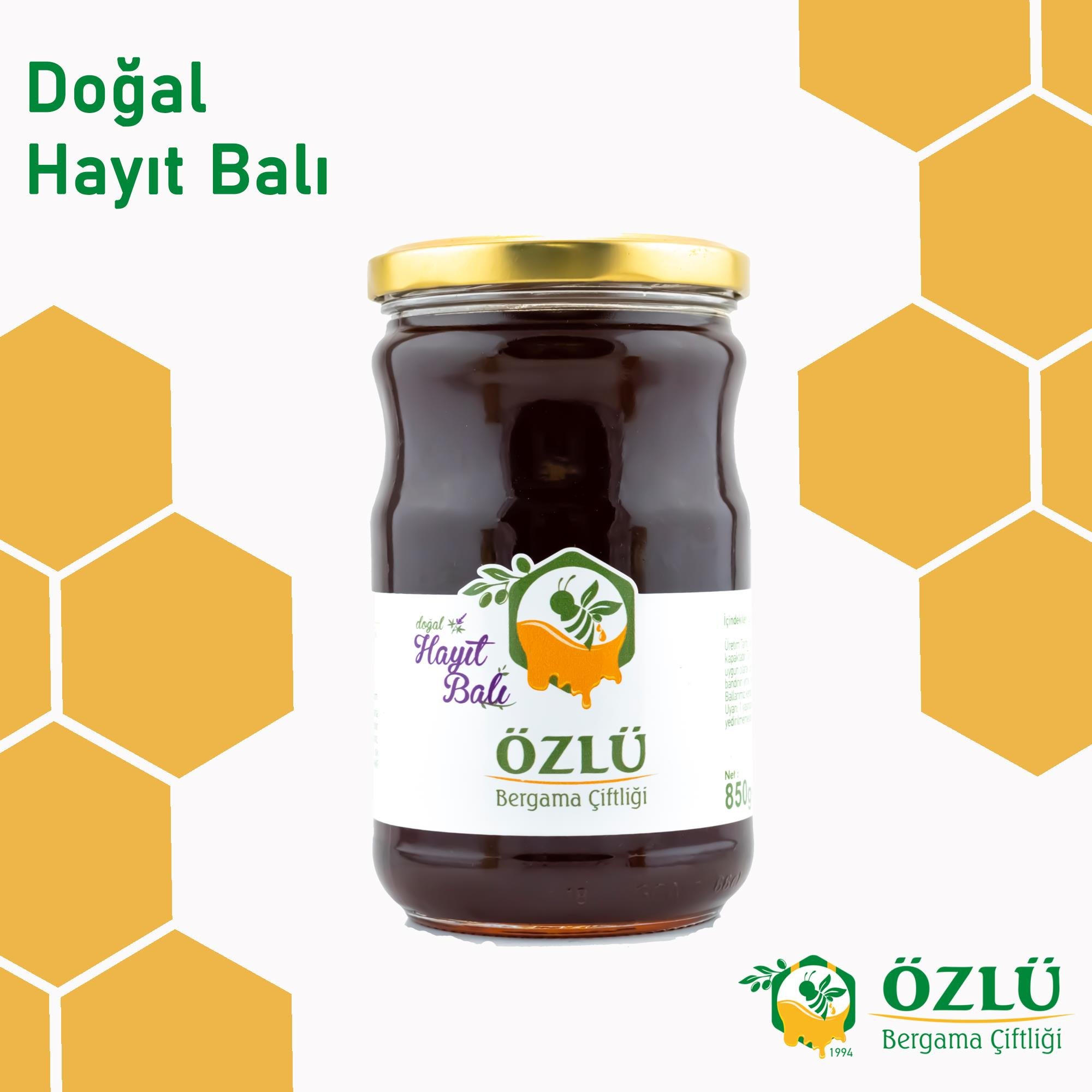 Hayıt Balı 850G Cam Kavanoz