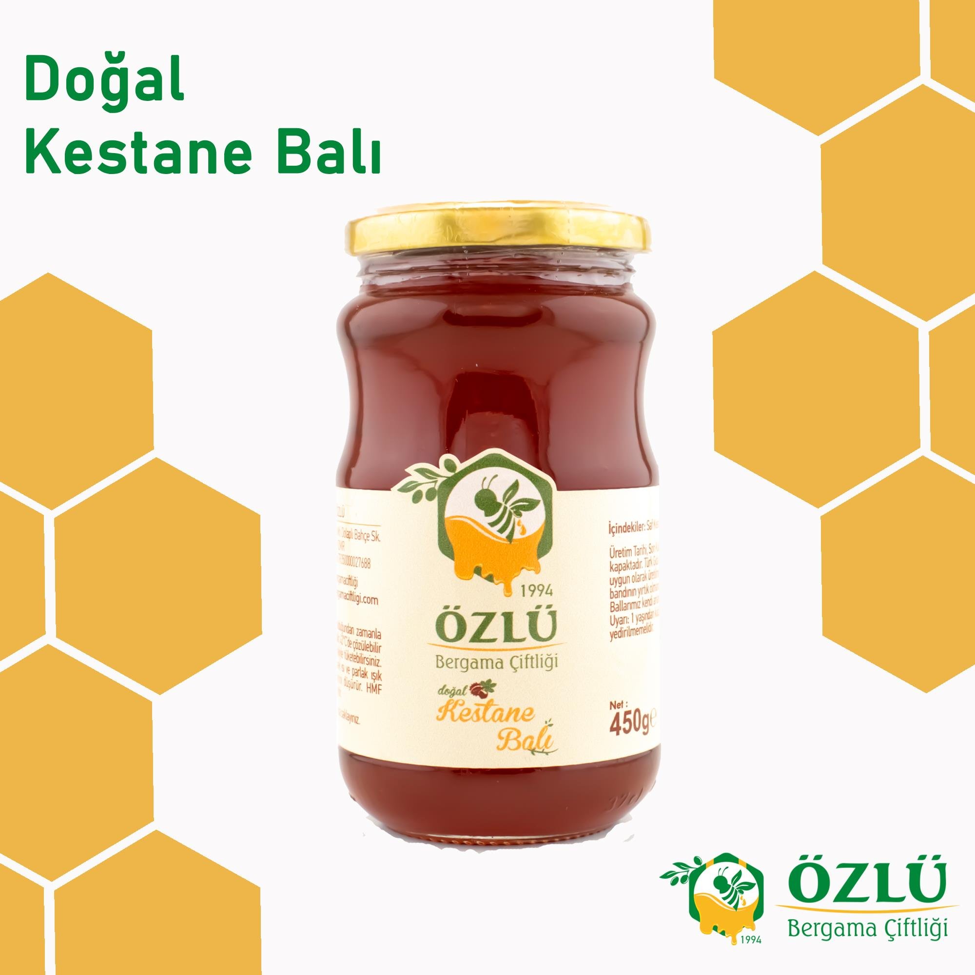 Kestane Balı 450G Cam Kavanoz