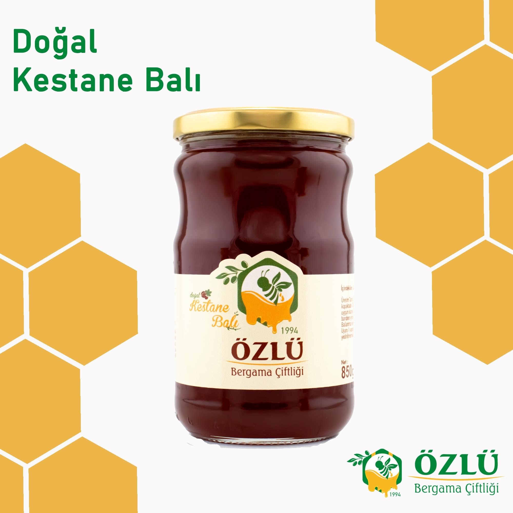 Kestane Balı 850G Cam Kavanoz