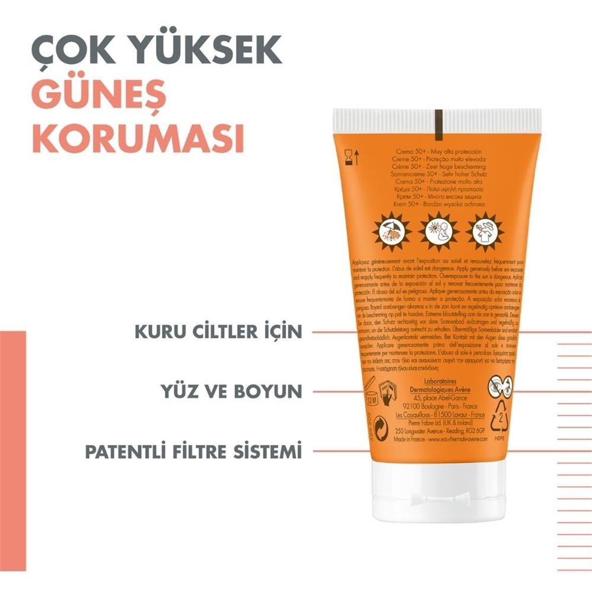 Avene Crème Spf50+ 50 Ml Yeni Ürün - Avene