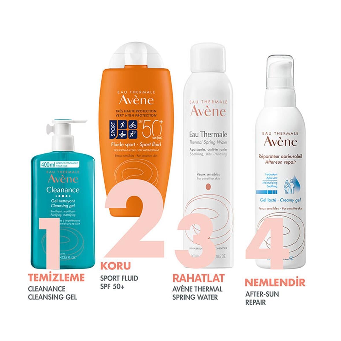 Avene Fluid Sport Güneş Koruyucu Krem SPF 50 100 ml - Avene