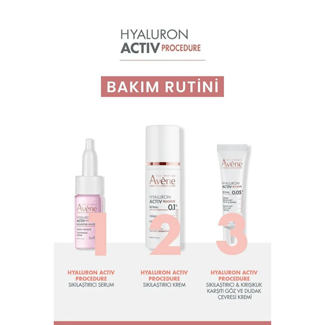 Avene Hyaluron Activ Procedure Retinal Niasinamid ve Hyaluronik Asit İçeren Krem 30 ml - Avene