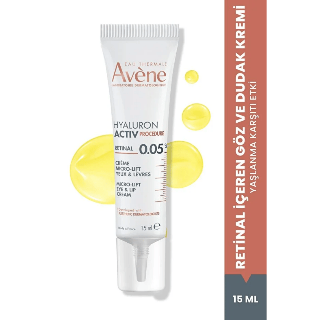 Avene Hyaluron Activ Procedure Retinal Niasinamid Hyalüronik Asit Göz ve Dudak Kremi 15 ml - Avene