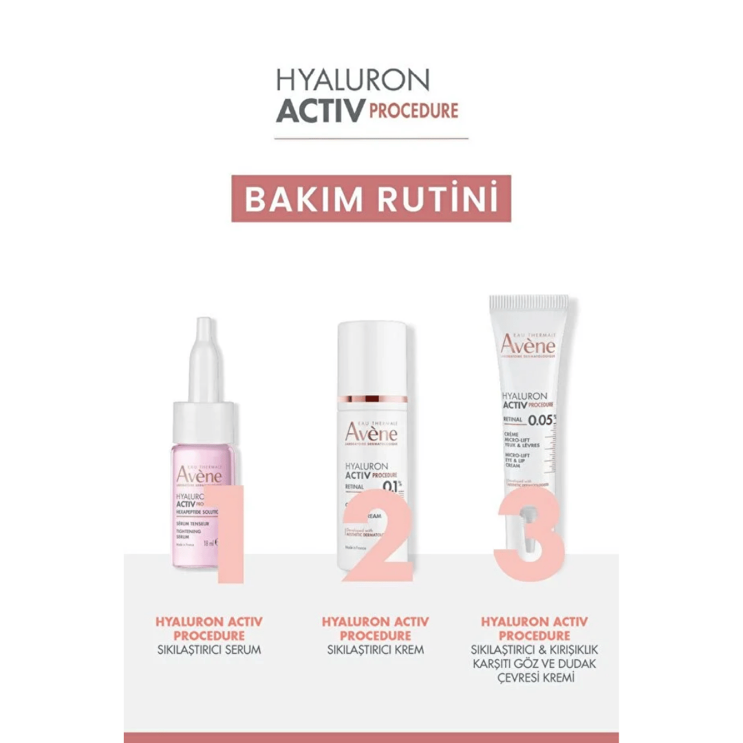 Avene Hyaluron Activ Procedure Retinal Niasinamid Hyalüronik Asit Göz ve Dudak Kremi 15 ml - Avene