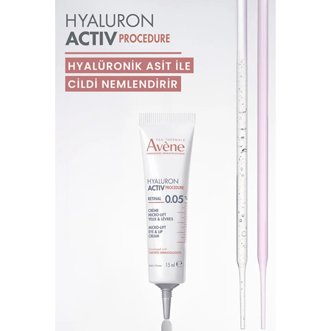 Avene Hyaluron Activ Procedure Retinal Niasinamid Hyalüronik Asit Göz ve Dudak Kremi 15 ml - Avene