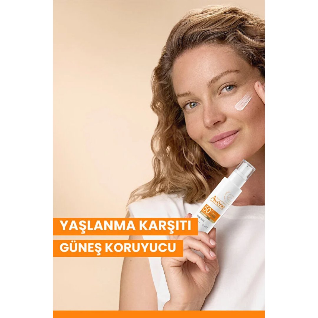 Avene Hyalüronik Asit (%0,2) İçeren SPF50+ Yaşlanma Karşıtı Güneş Kremi 40 ml - Avene