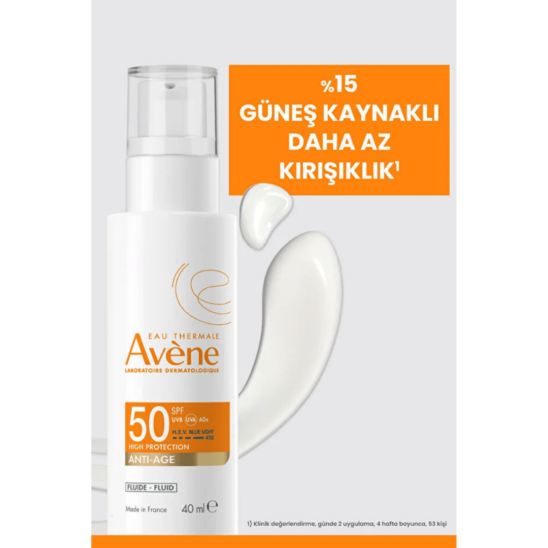 Avene Hyalüronik Asit (%0,2) İçeren SPF50+ Yaşlanma Karşıtı Güneş Kremi 40 ml - Avene
