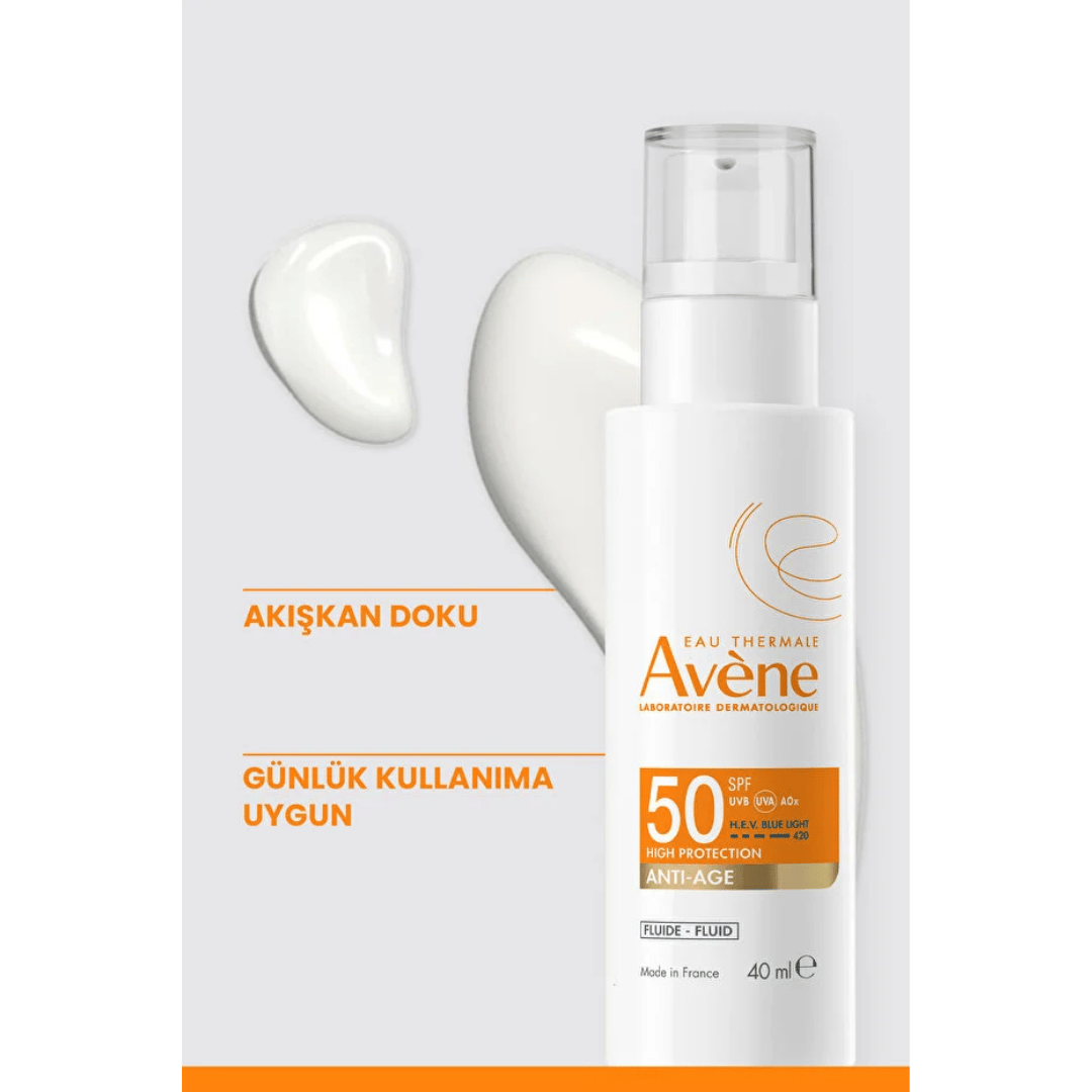 Avene Hyalüronik Asit (%0,2) İçeren SPF50+ Yaşlanma Karşıtı Güneş Kremi 40 ml - Avene