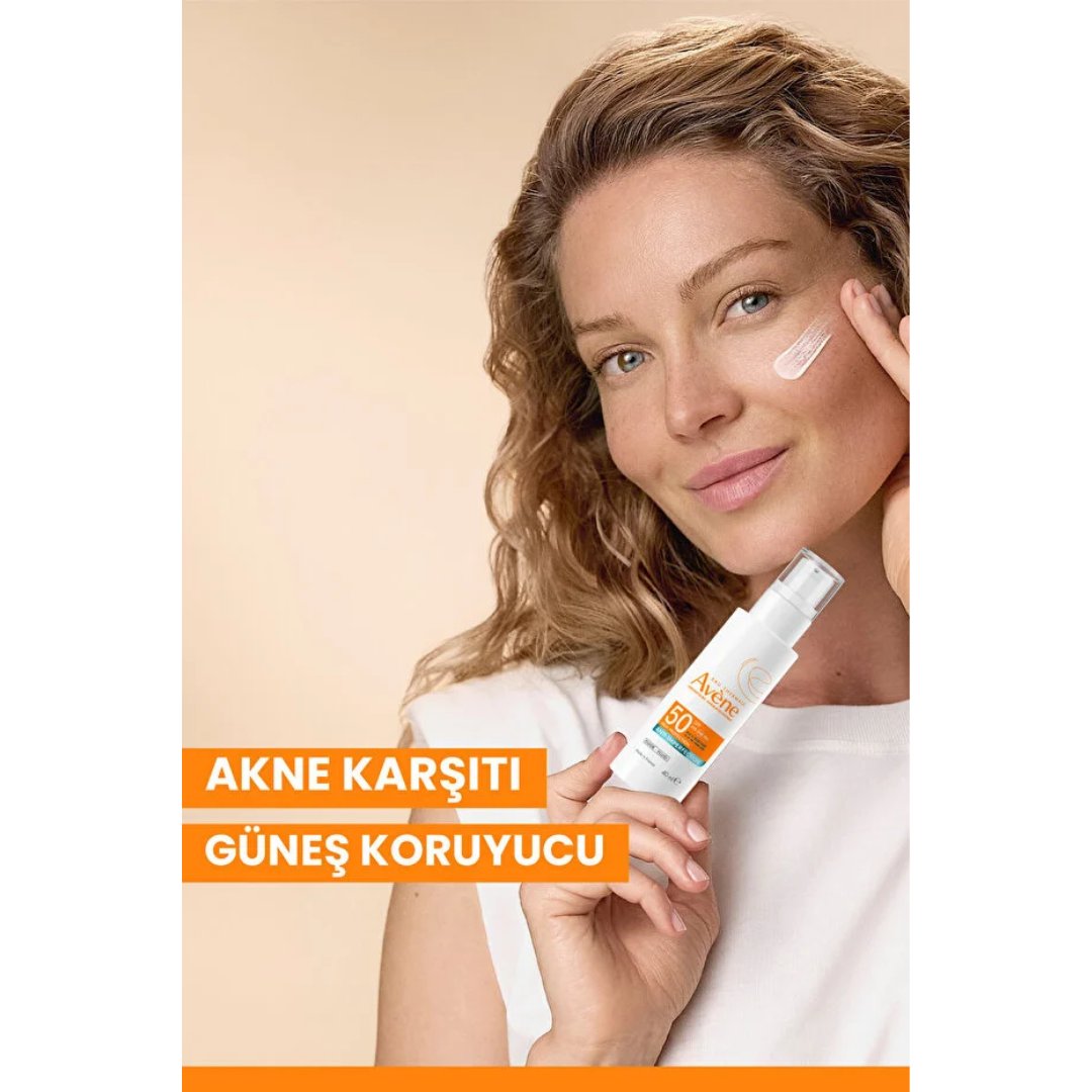Avene Monolaurin ve Çinko Glukonat İçeren SPF 50 Düzensiz Ciltlere Özel Güneş Kremi 40 ml - Avene